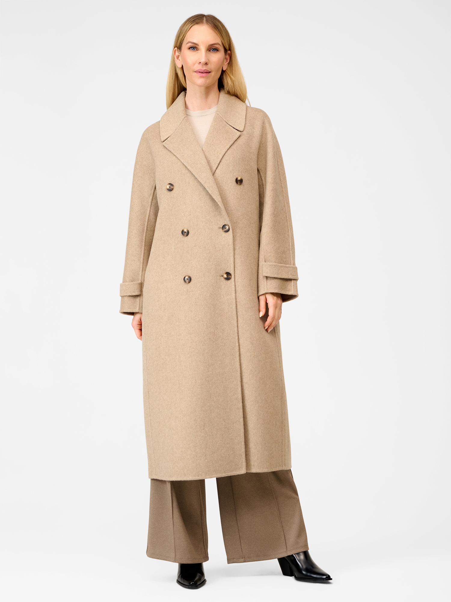 RICANO Wollmantel »Wollmantel Mirella« Handgefertigt, aus feinster Double-Face Wool