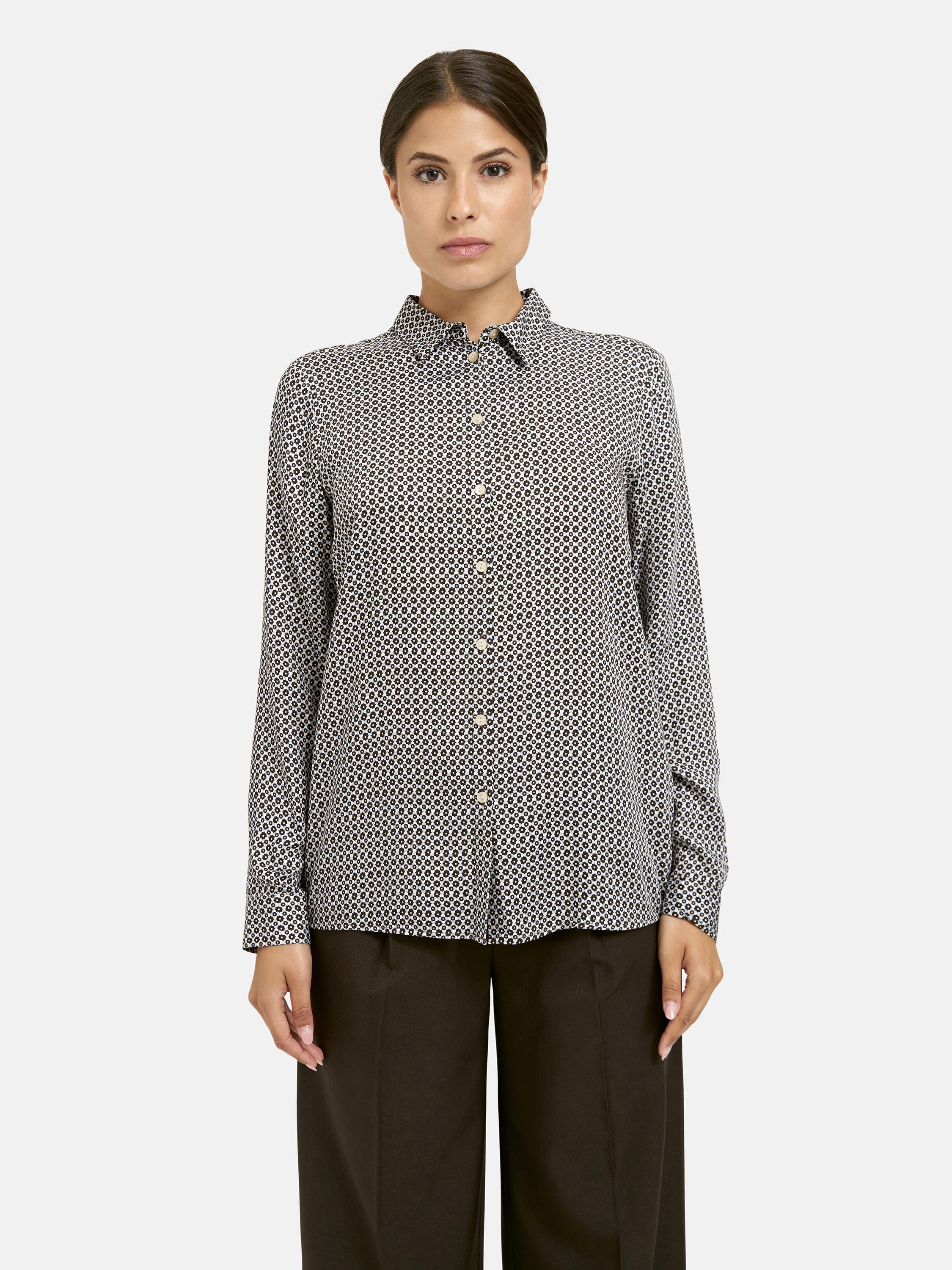 Milano Italy Langarmbluse mit Kellerfalte im Rücken günstig online kaufen