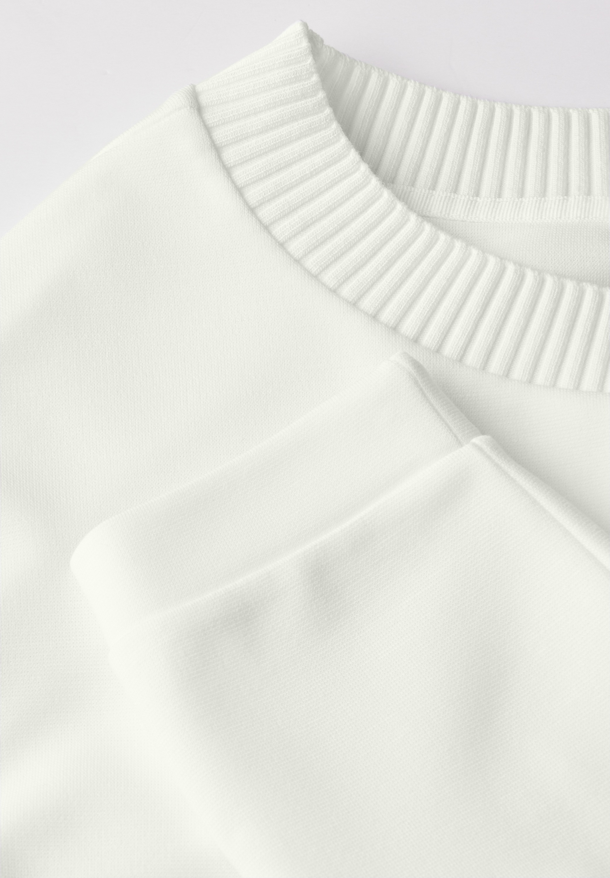 STREET ONE STUDIO Langarmshirt, aus elastischem Materialmix