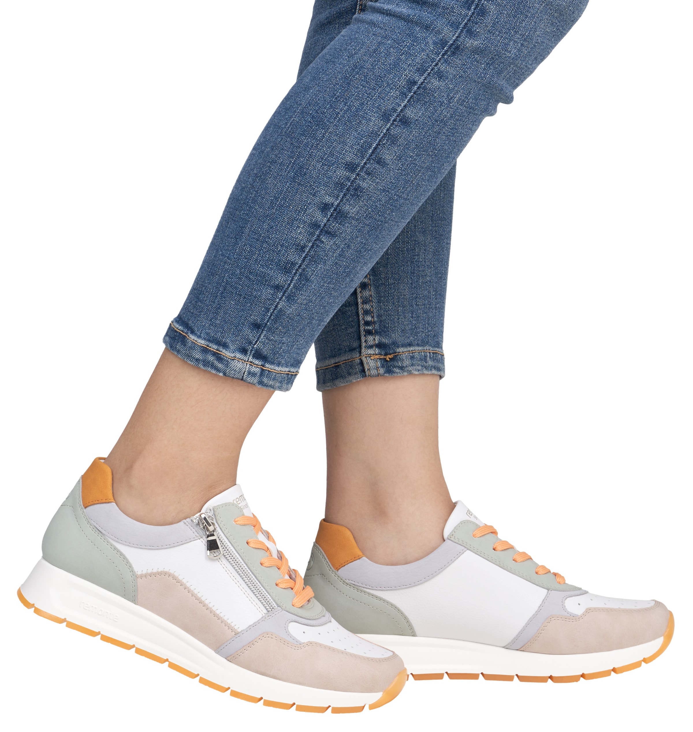 Remonte Keilsneaker, Freizeitschuh, Halbschuh, Schnürschuh mit gepolstertem Schaftrand