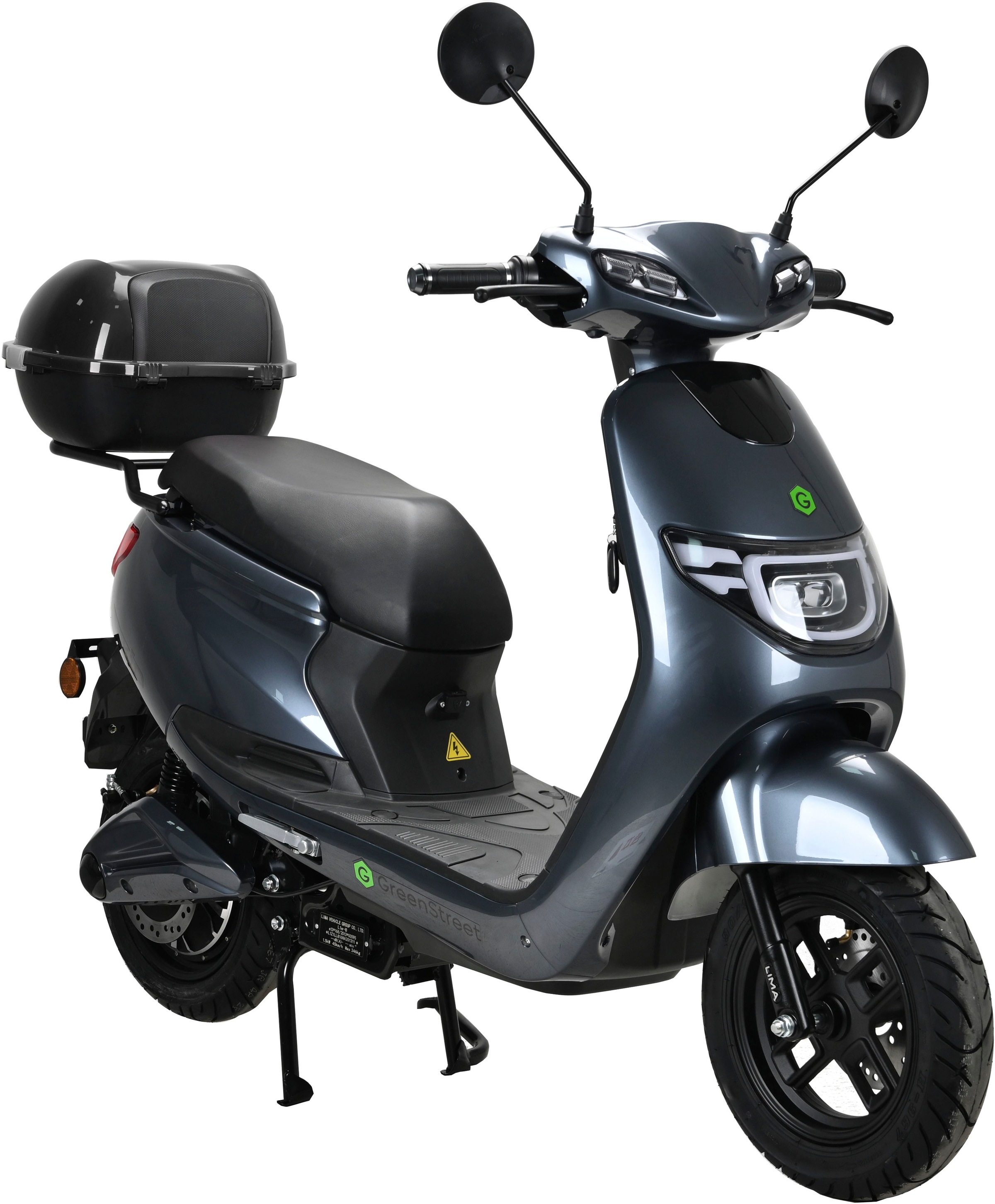 GreenStreet E-Mofaroller »Tokio 1500 W + Topcase«, bis zu 60 km Reichweite, mit USB-Anschluss