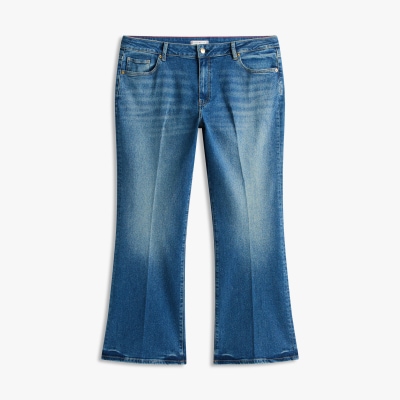 Tommy Hilfiger Curve Bootcut-Jeans »CRV DNM GLOW BOOTCUT RW« in großen Größen