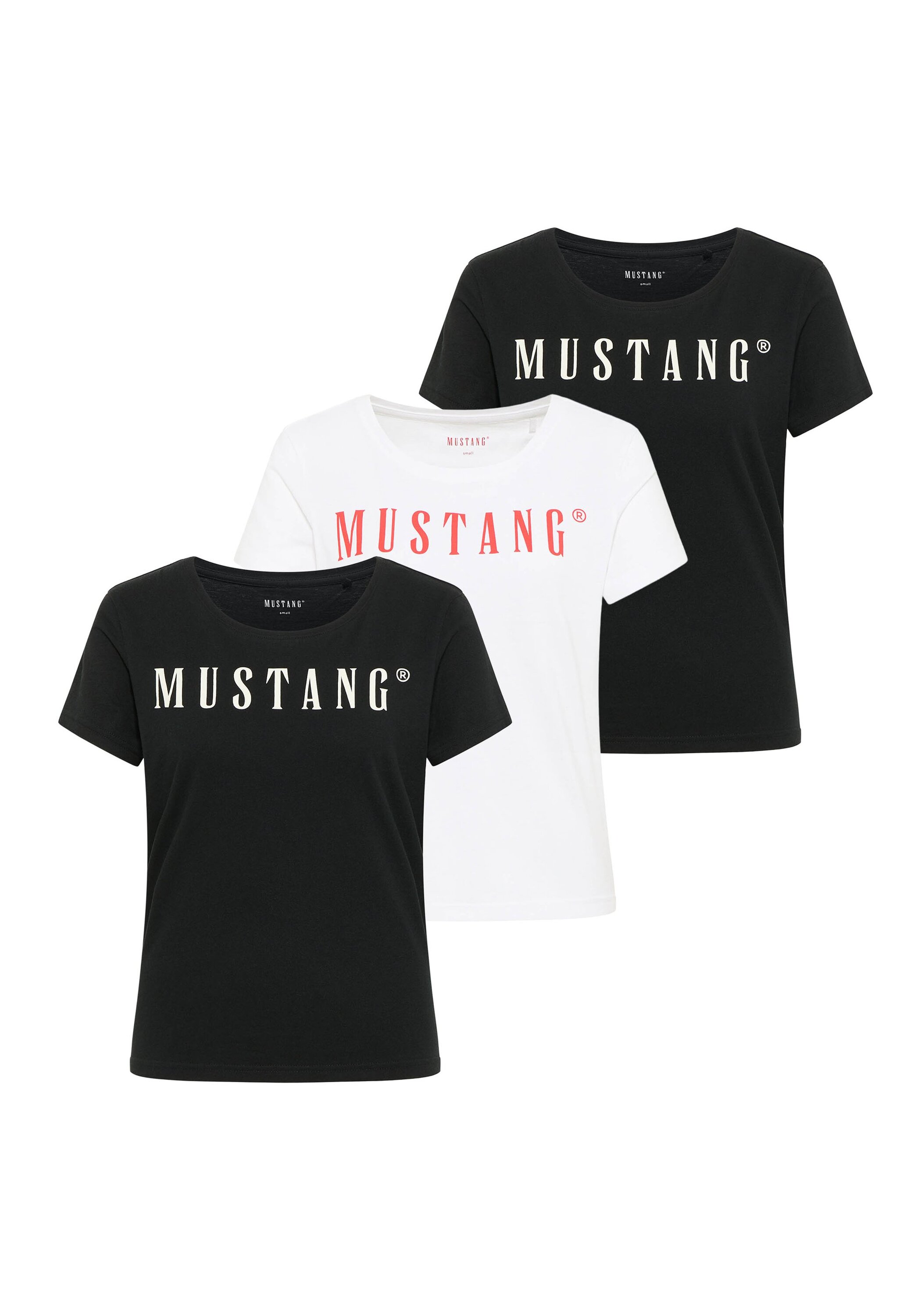 MUSTANG T-Shirt "T-Shirt Style Alma 3P 3er Pack"
