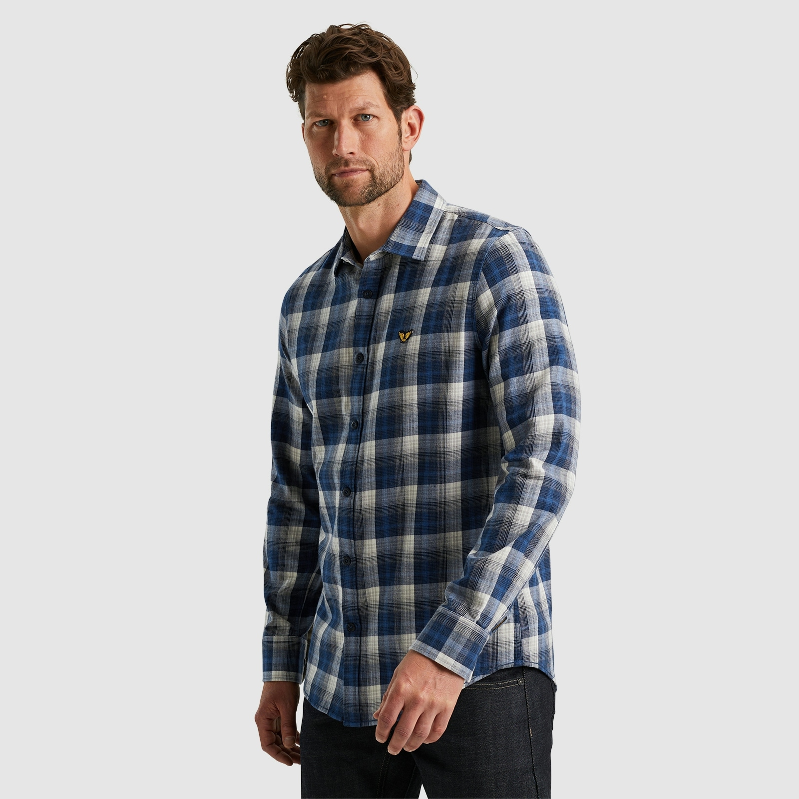 PME LEGEND Karohemd »Long Sleeve Shirt Twill Yarndyed Check«, mit Karomuster