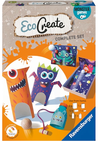 Kreativset »Eco Create, Monster Games«, upcycling und basteln in einem; FSC® - schützt...