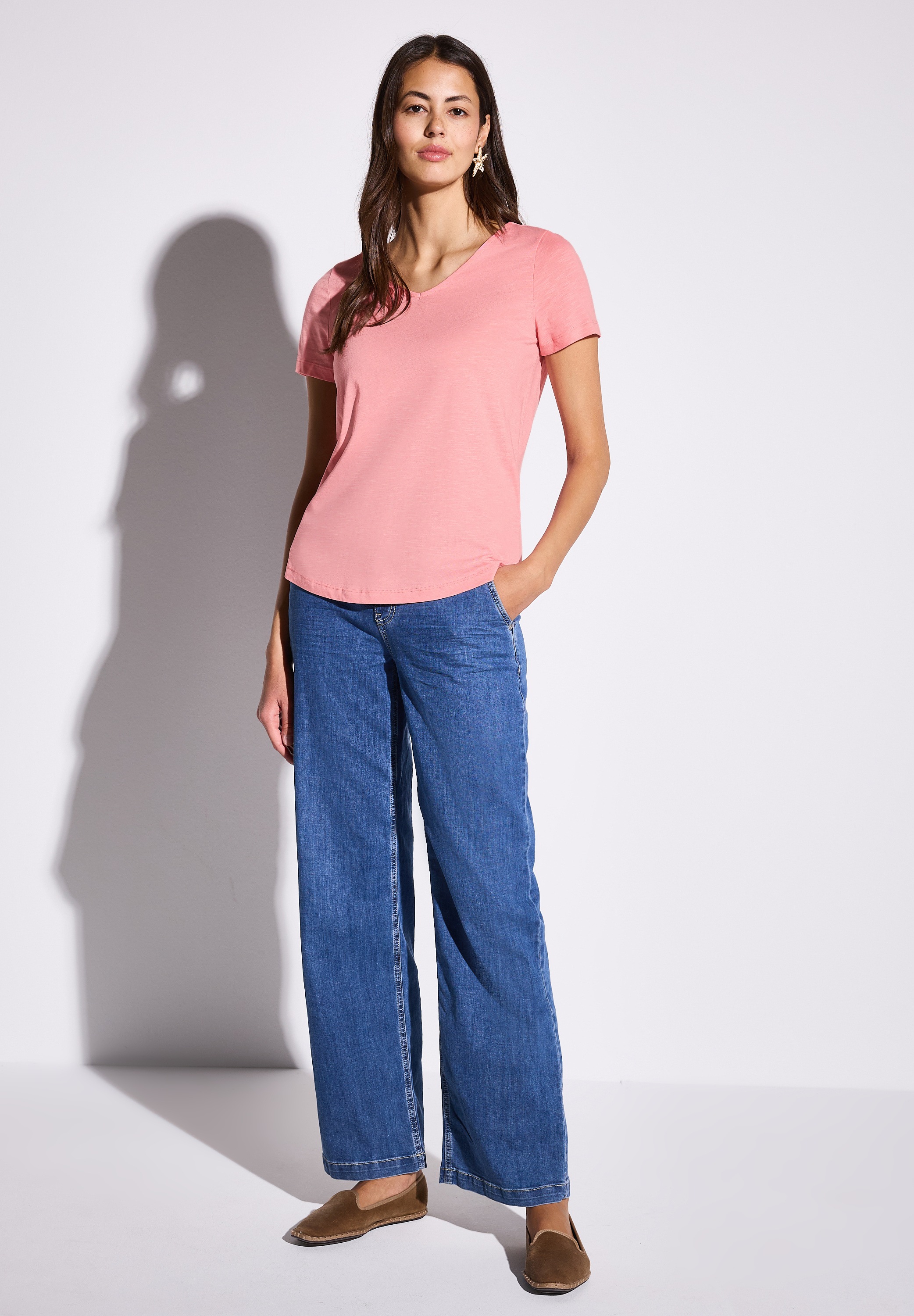 Thumbnail - STREET ONE T-Shirt mit V-Ausschnitt