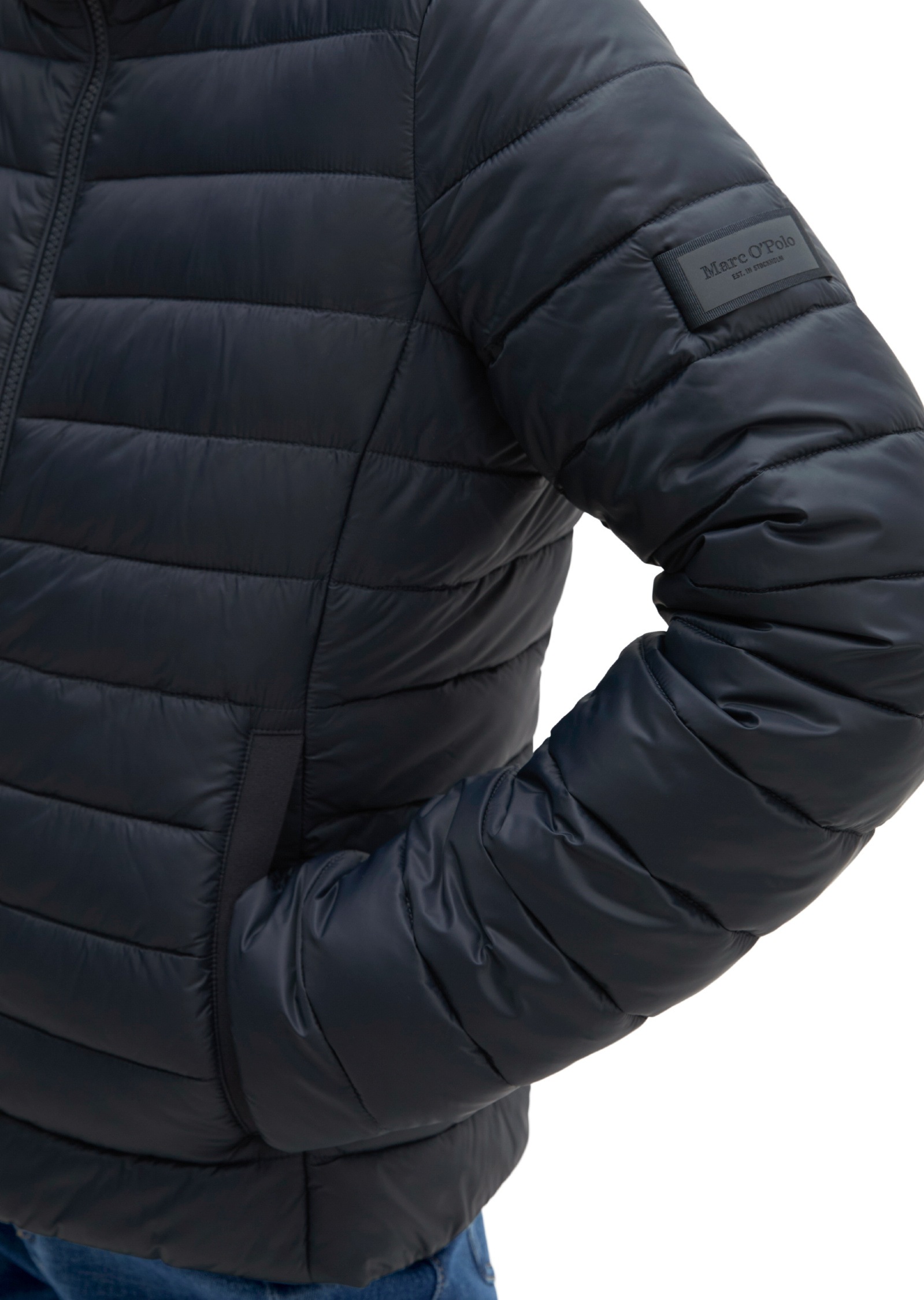 Marc O'Polo Outdoorjacke »mit recycelten Materialien« ohne Kapuze