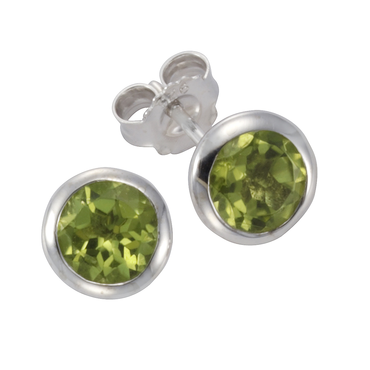 Ohrstecker aus Silber mit Peridot - 6262.03667/0003 main image 0
