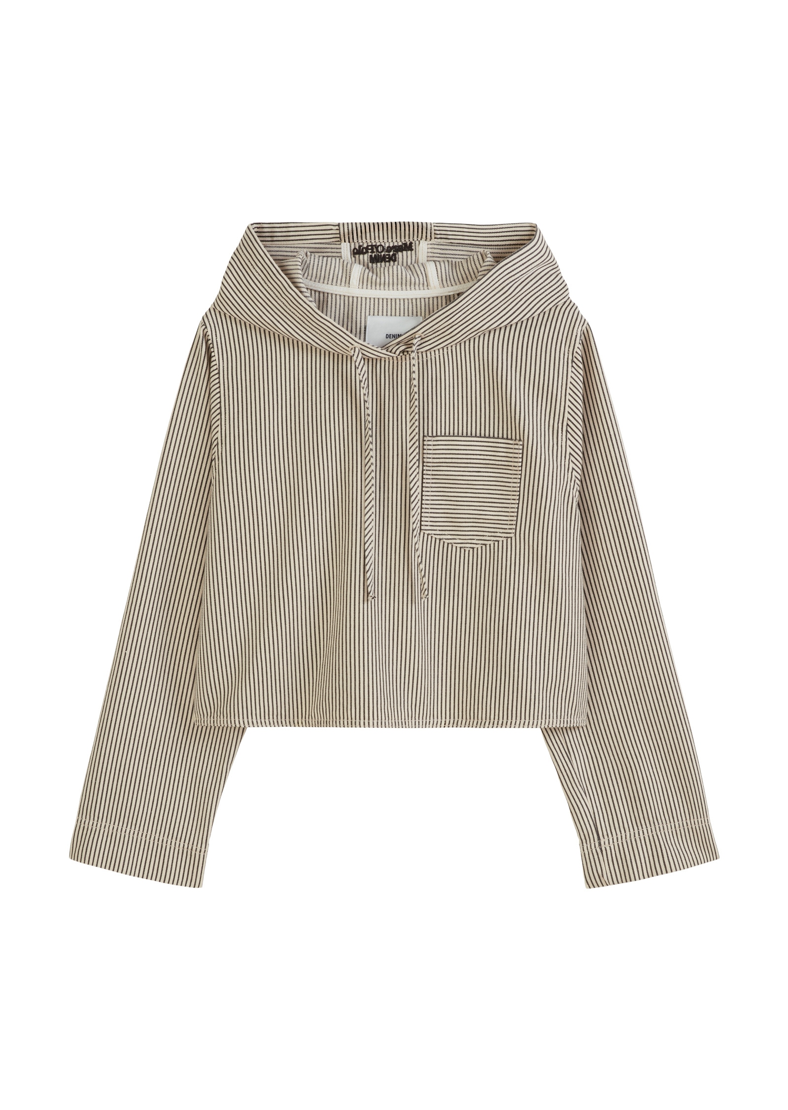 Marc O'Polo DENIM Kurzjacke »aus gestreiftem Organic Cotton«, ohne Kapuze