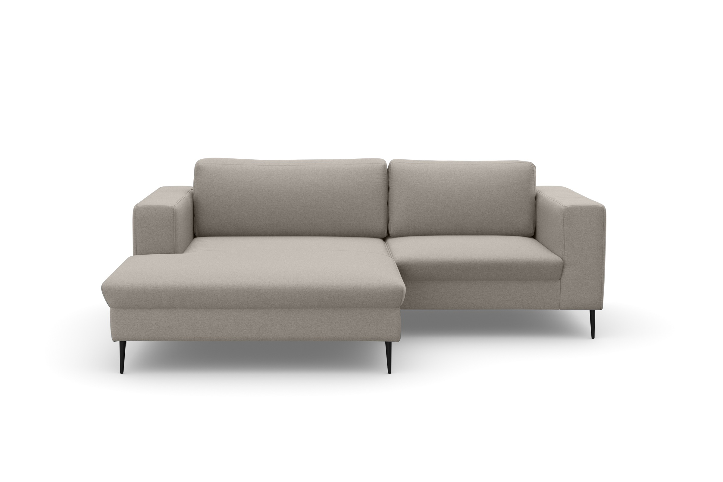 DOMO collection Ecksofa »Modica kompakt und elegant, Breite 244, L-Form« Auch in Cord, Fußhöhe passend für gängige Saugroboter!