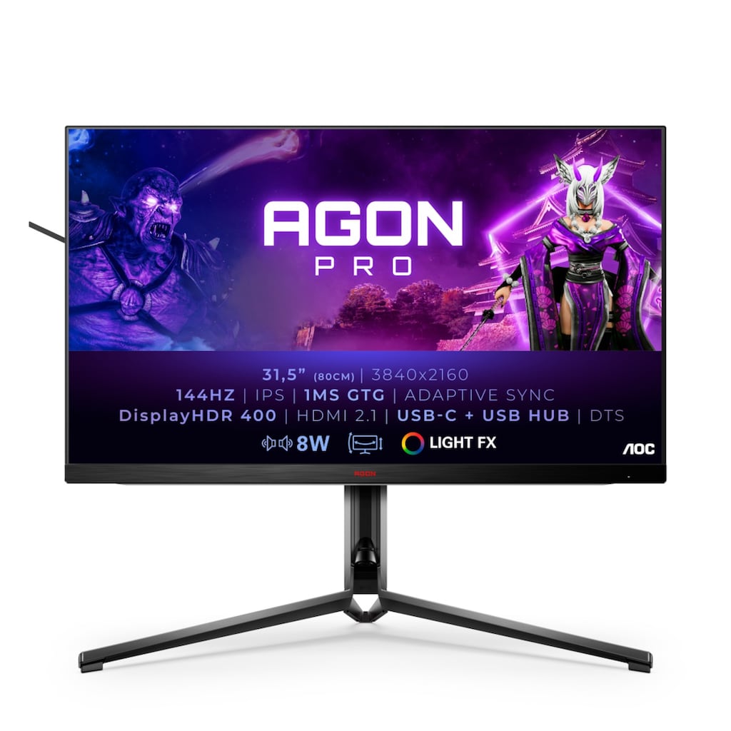 AOC Gaming-Monitor »AG324UX«, 80 cm/31,5 Zoll, 3840 x 2160 px, 4K Ultra HD, 1 ms Reaktionszeit, 144 Hz