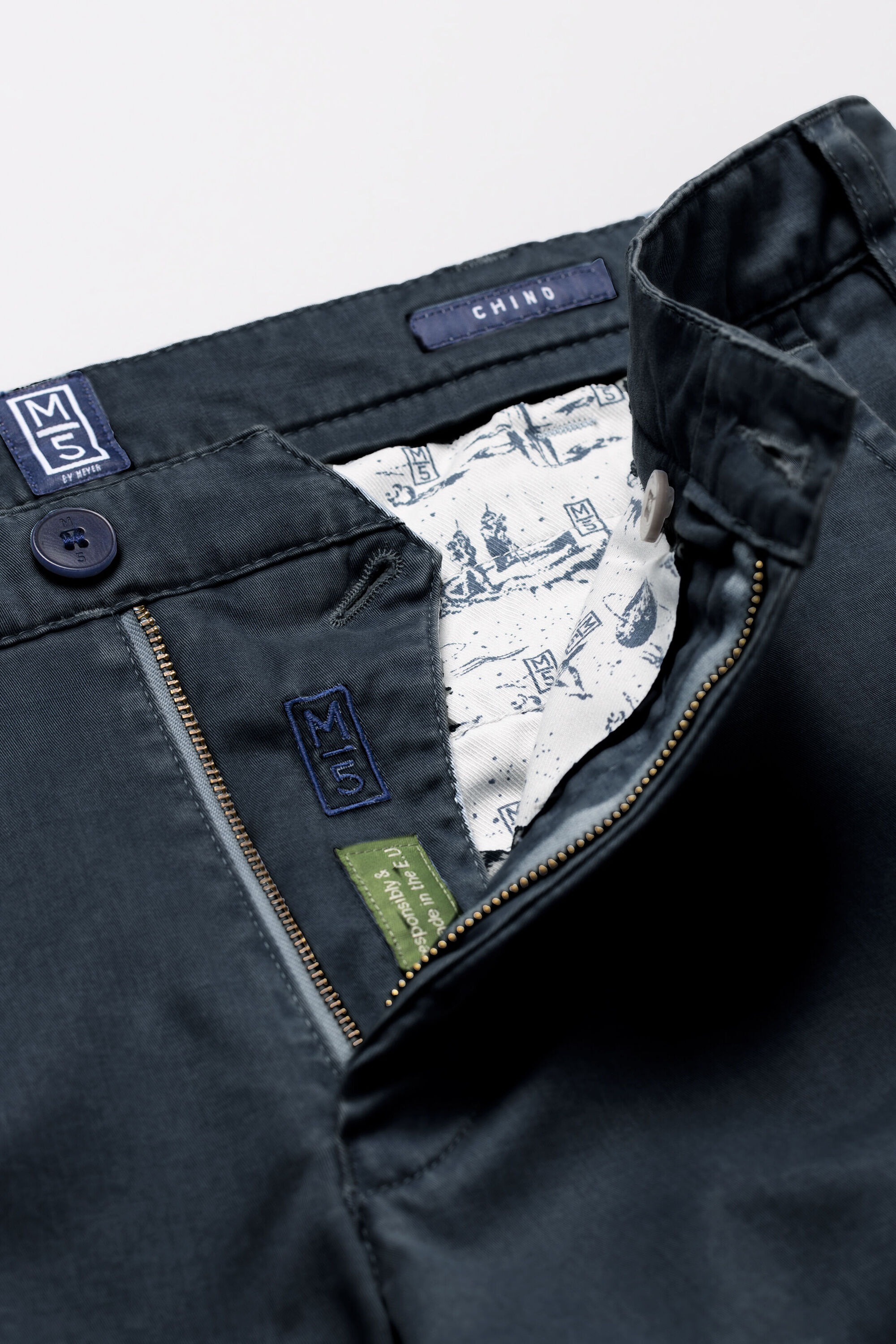MEYER Chinos »M5 Chino«, im unifarbenen Design
