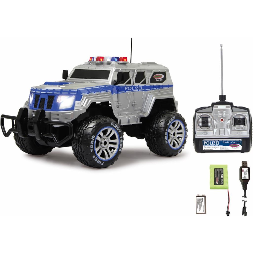 Jamara RC-Monstertruck »Polizei Panzerwagen«, (Set, Komplettset)