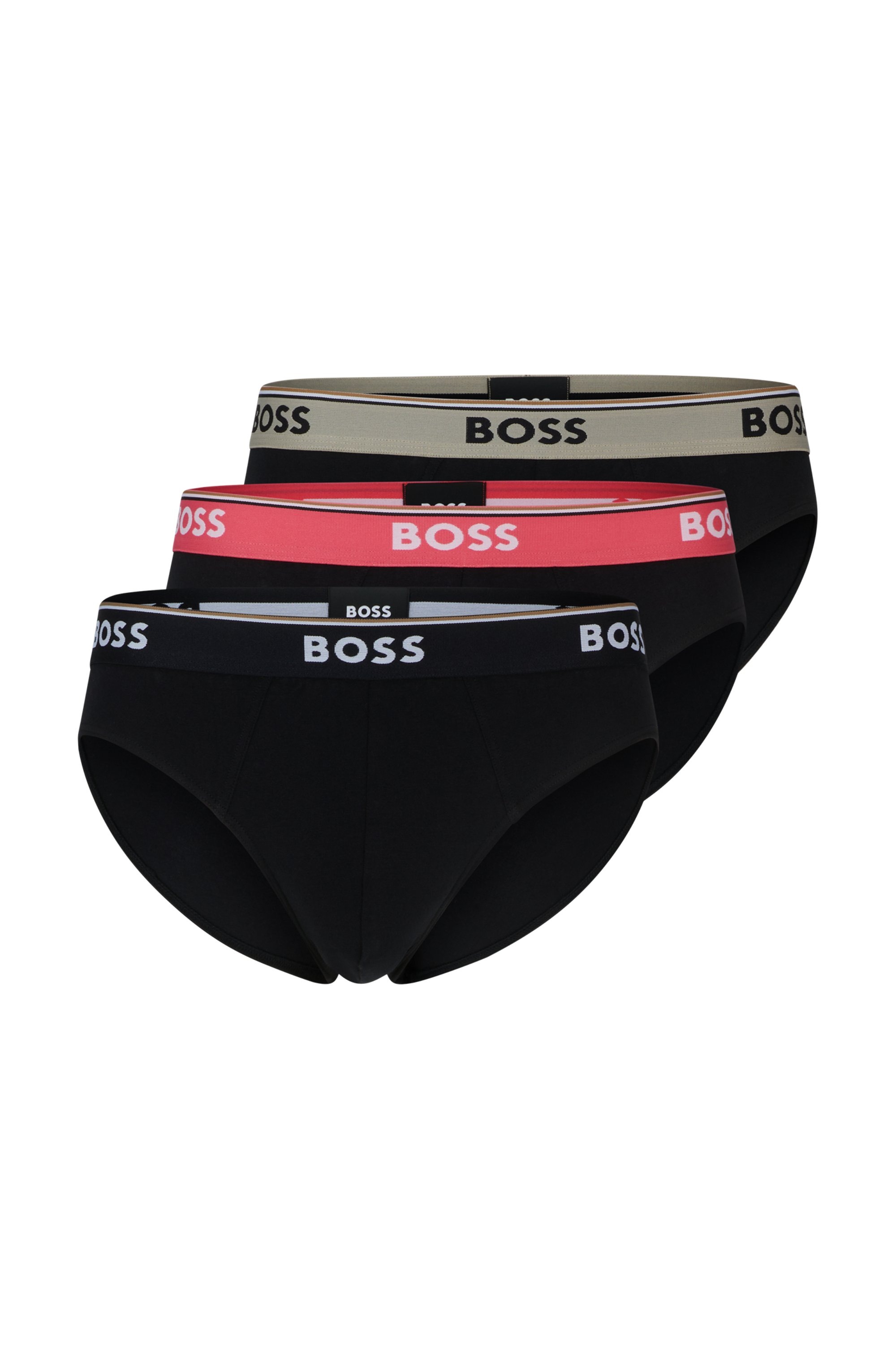 BOSS Slip »Brief 3P Power«, (Packung, 3 St., 3er), mit BOSS Logobund