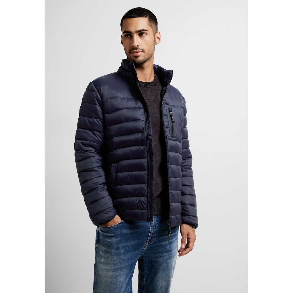 STREET ONE MEN Steppjacke, ohne Kapuze, mit Brusttasche