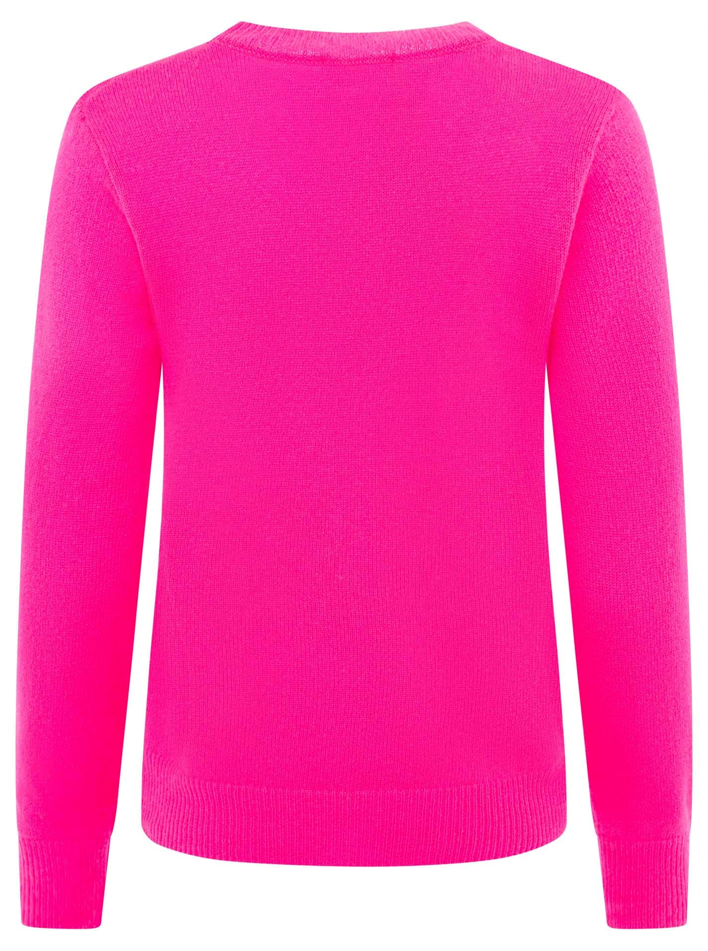 Zwillingsherz Strickpullover »"LOVE" wording«, Rundhals, mit LOVE Aufschrift in Neonfarbe