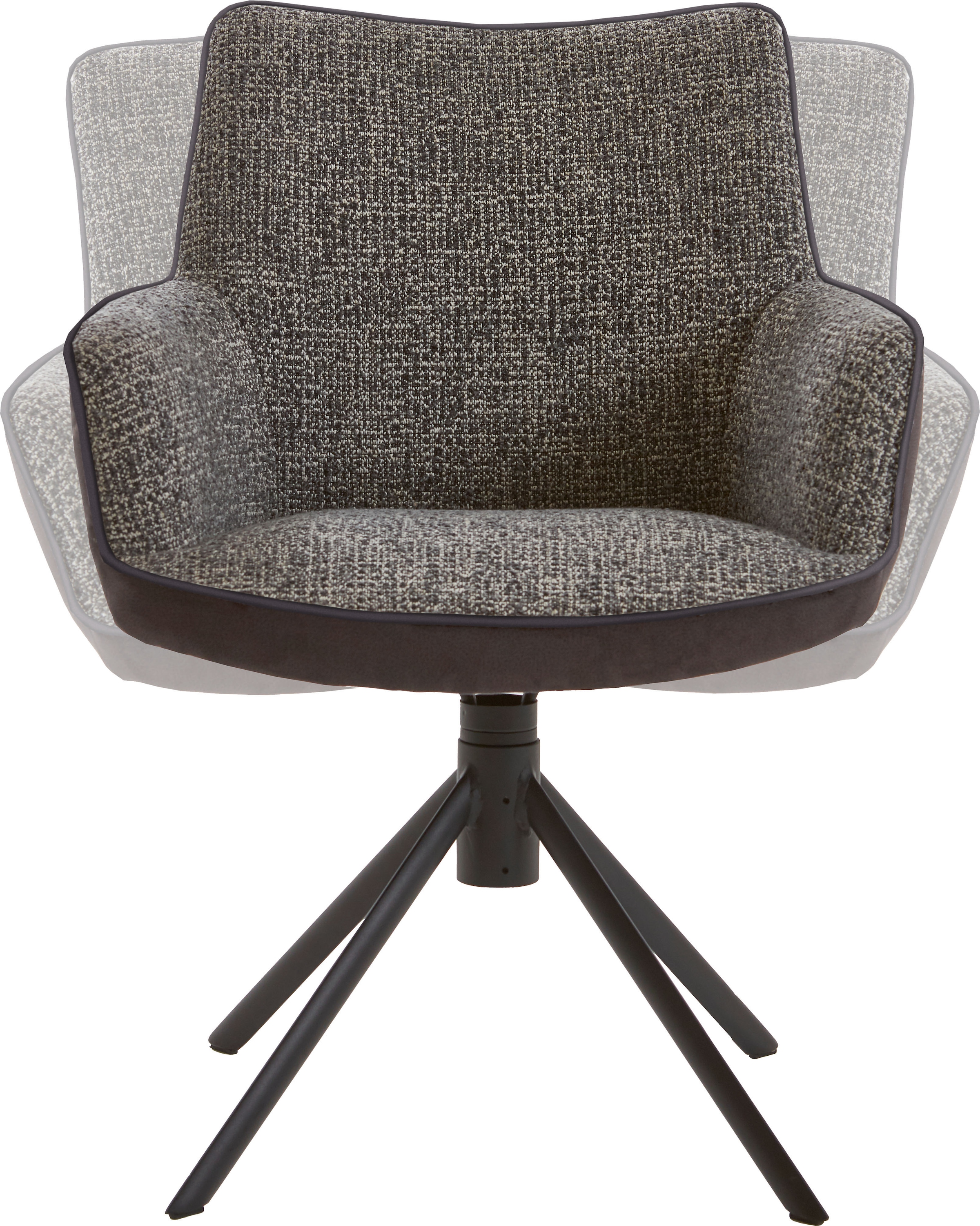 NIEHOFF SITZMÖBEL Esszimmerstuhl, Microfaser, 2er Set, Bezugskombination, Federkern, verschiedene Funktionen, Sh 50