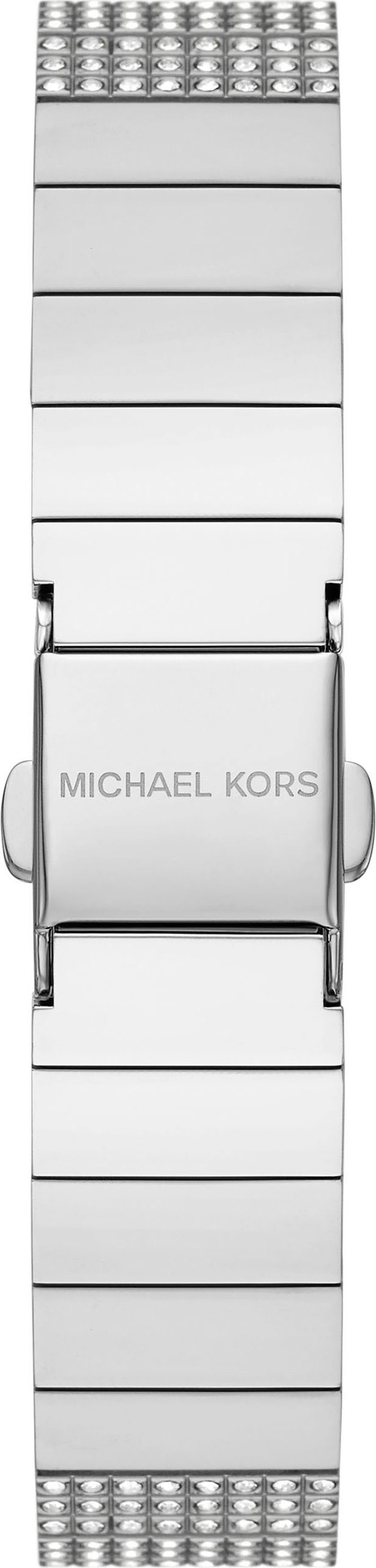 MICHAEL KORS Quarzuhr »DARRINGTON«, Armbanduhr, Damenuhr, Edelstahlarmband, analog, Glassteine