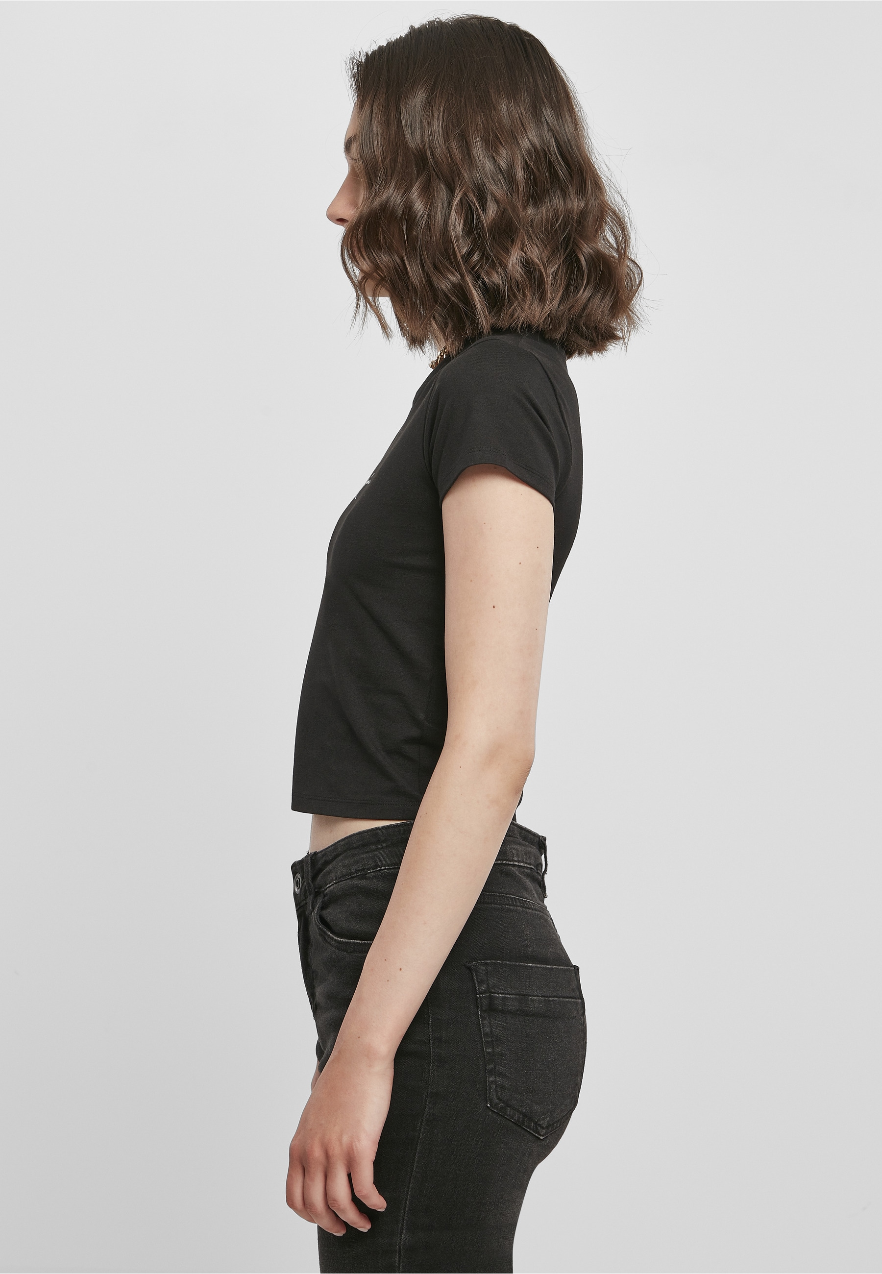 Karl Kani T-Shirt »Karl Kani Damen KKWQ22002BLK SMALL SIGNATURE SHORT TEE BLK« 1 Stk.