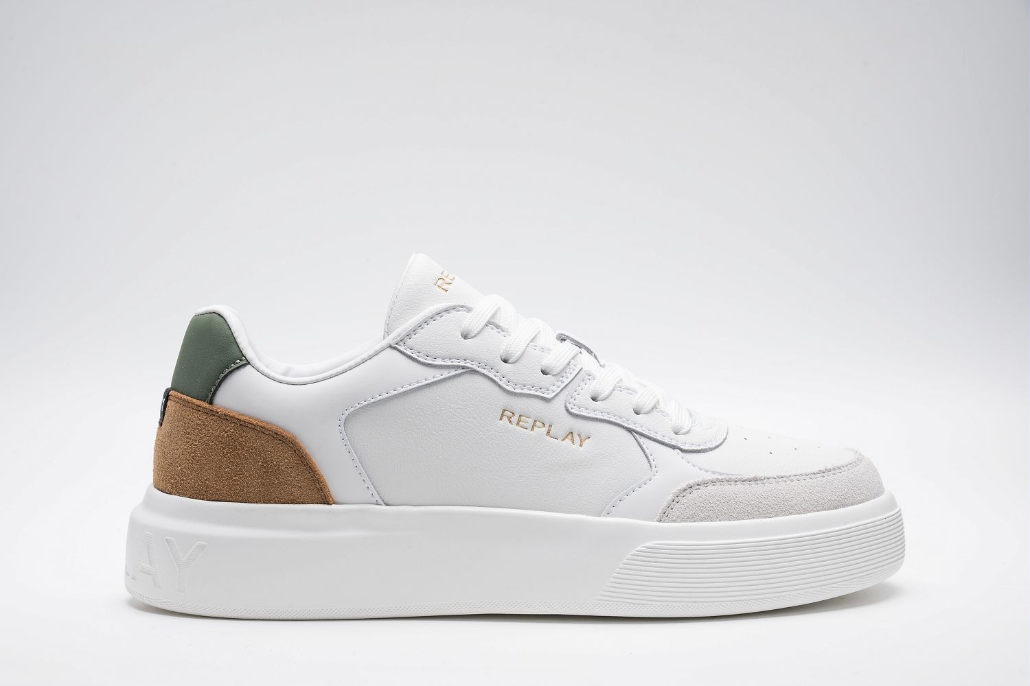 Thumbnail - Replay Sneaker Basket-Sneaker, Halbschuh, Schnürschuh mit Kontrast an der Ferse