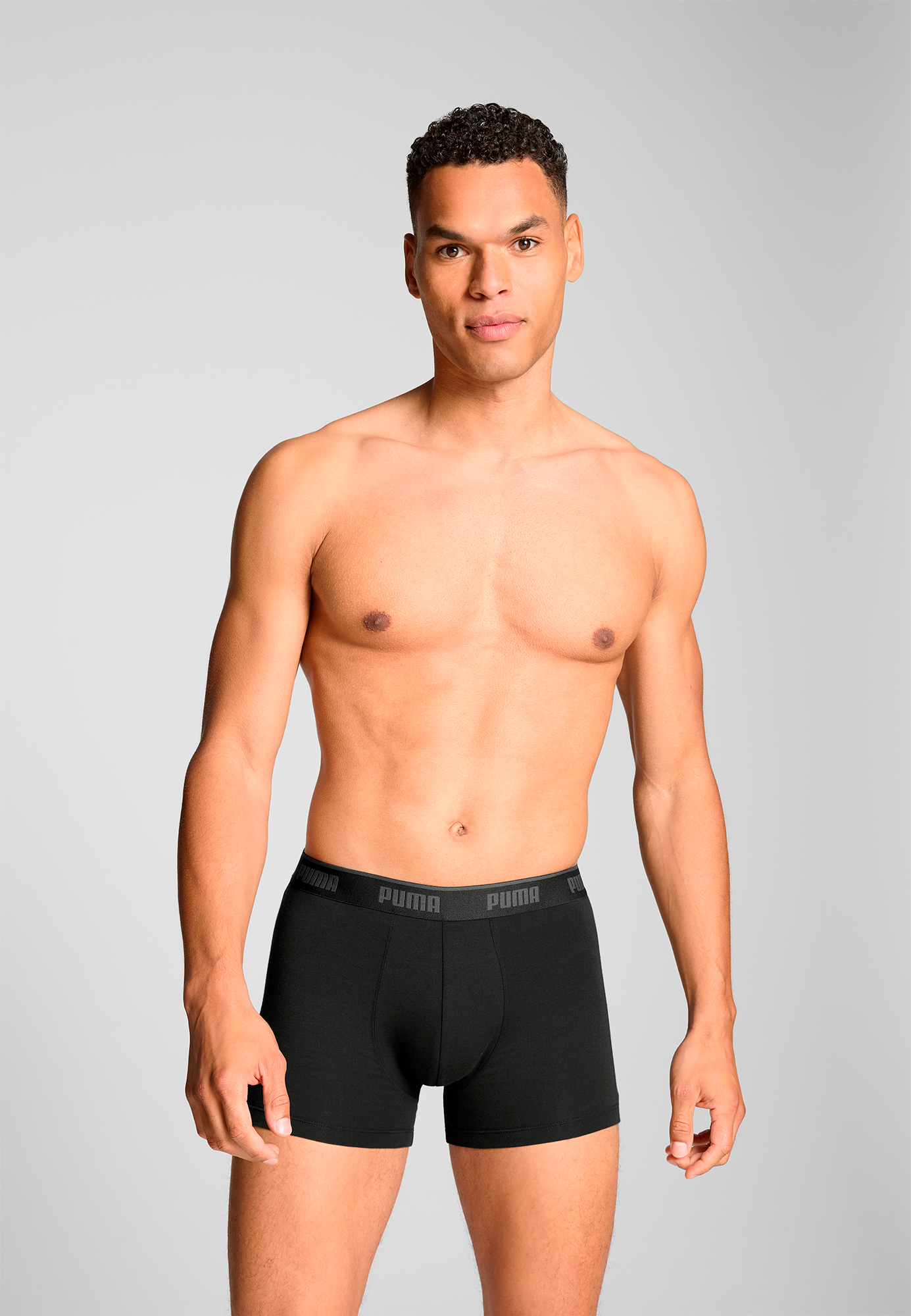 Thumbnail - PUMA Boxershorts "PUMA MEN EVERYDAY BASIC BOXERS 3P", (3er Pack), Komfortabler elastischer Logobund