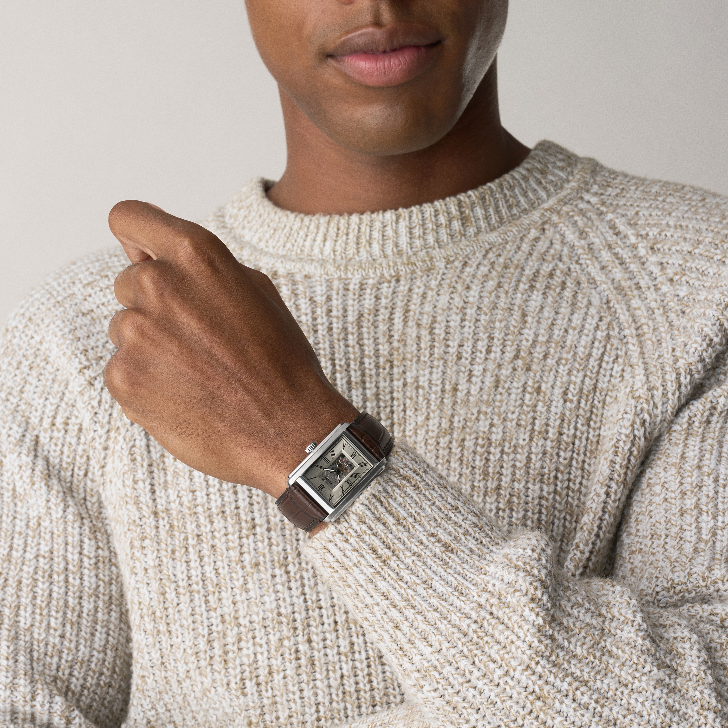 Fossil Automatikuhr »Carraway« Armbanduhr, Herrenuhr, Mechanische Uhr, Lederarmband, analog