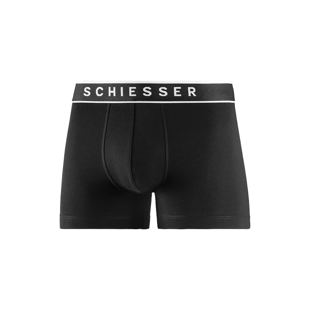 Schiesser Boxer »"95/5"«, (3er-Pack), sportlicher Webgummibund mit kontraststarker SCHIESSER-Logo-Prägung