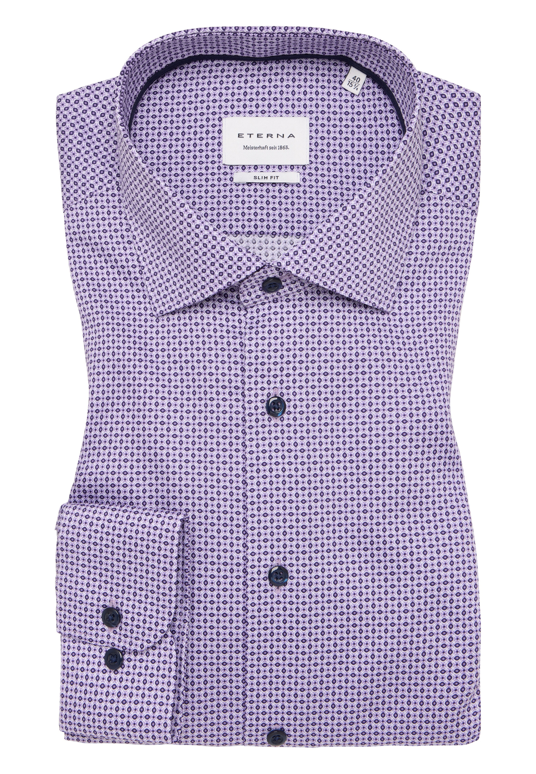Eterna Langarmhemd »SLIM FIT«, NON IRON (bügelfrei)