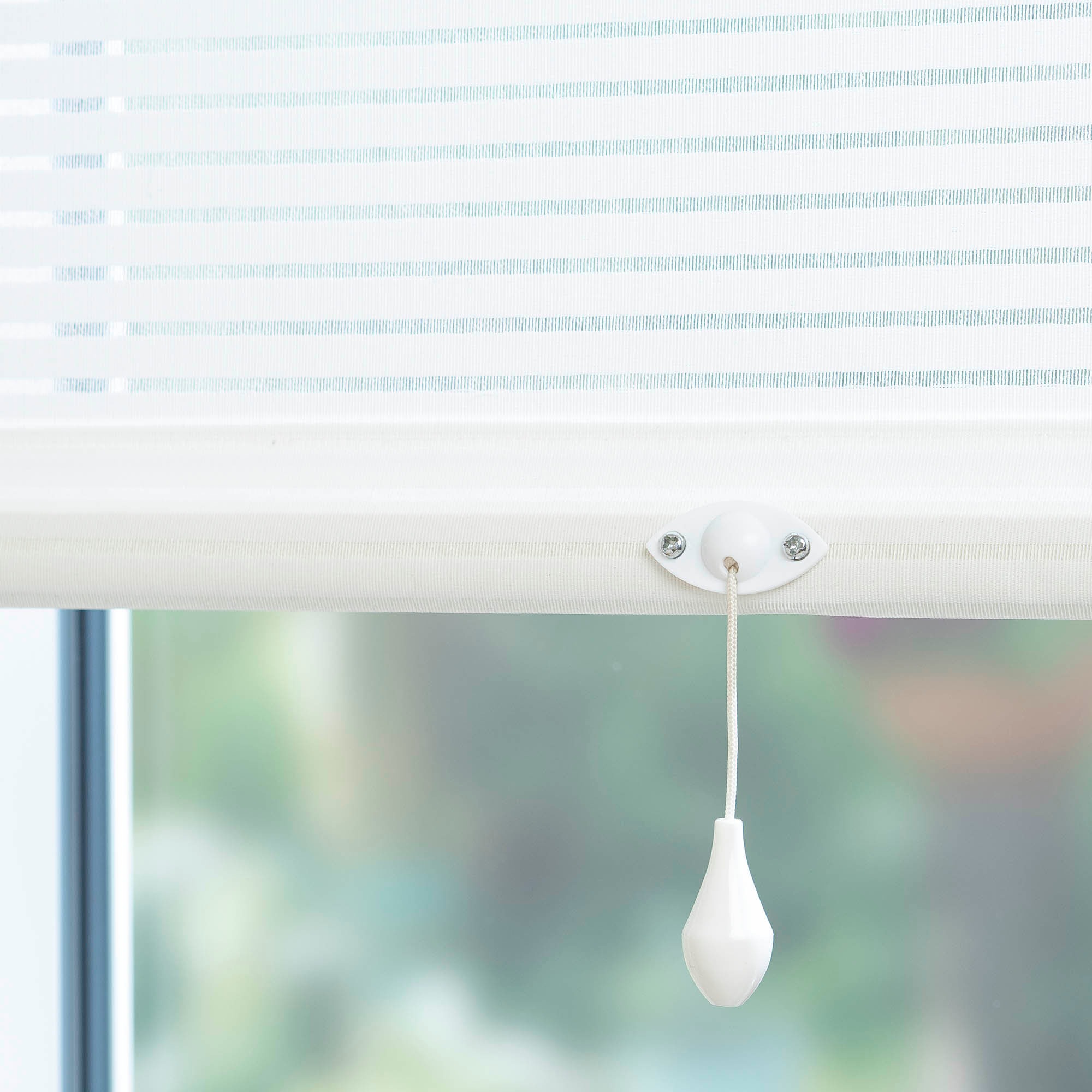 Liedeco Springrollo »Streifen«, Lichtschutz, Perlreflex-beschichtet, ohne Bohren, freihängend, Dekorrollo Hergestellt in Deutschland