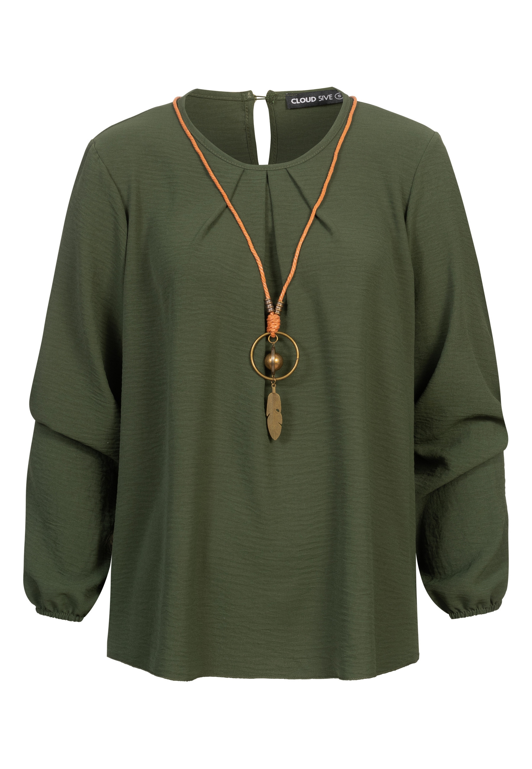 CLOUD 5IVE "CLOUD 5IVE Longsleeve Blouse with Necklace"