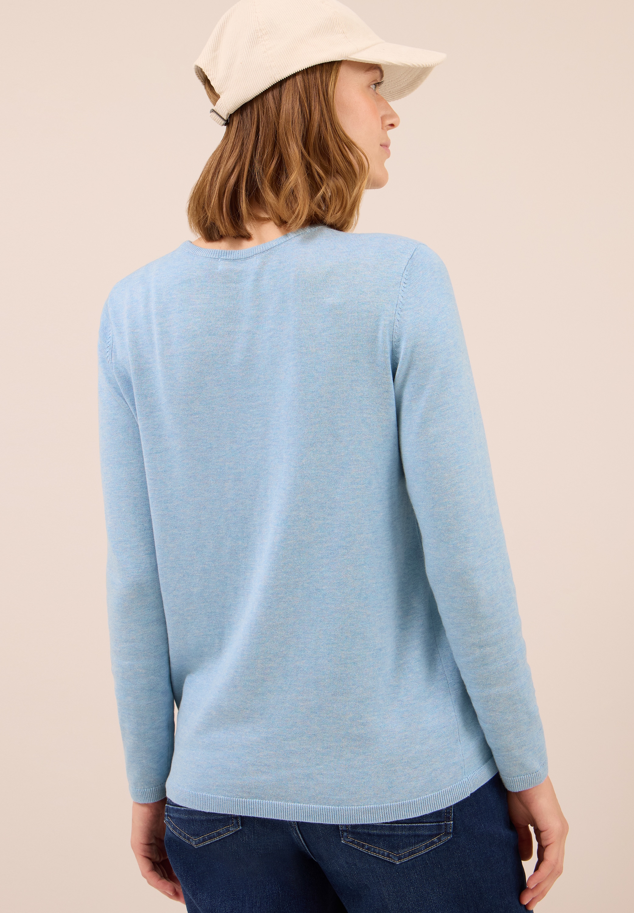 Cecil Strickpullover, mit feinem Detail an der Schulter und Viskose-Anteil