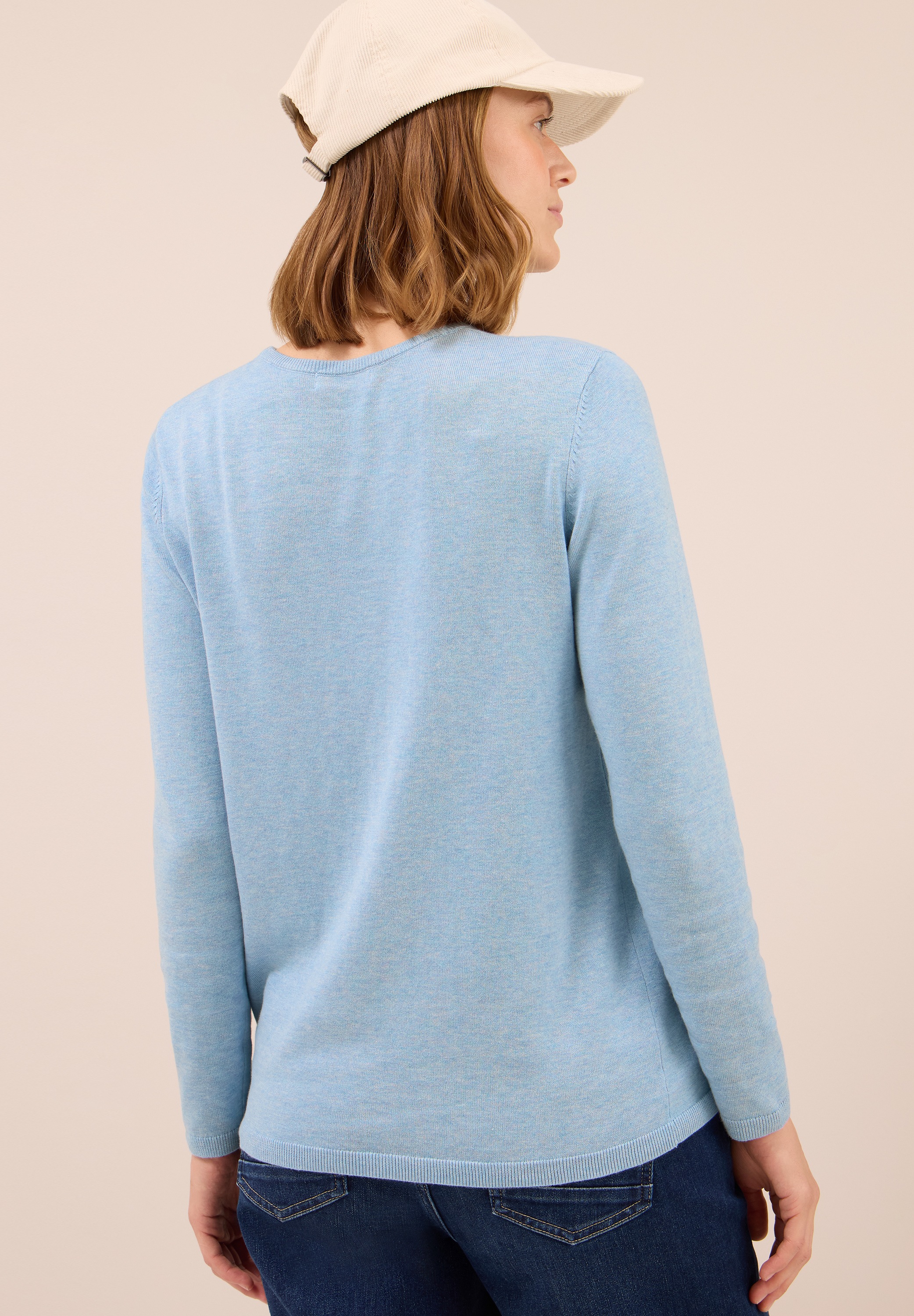 Cecil Strickpullover, mit feinem Detail an der Schulter und Viskose-Anteil günstig online kaufen