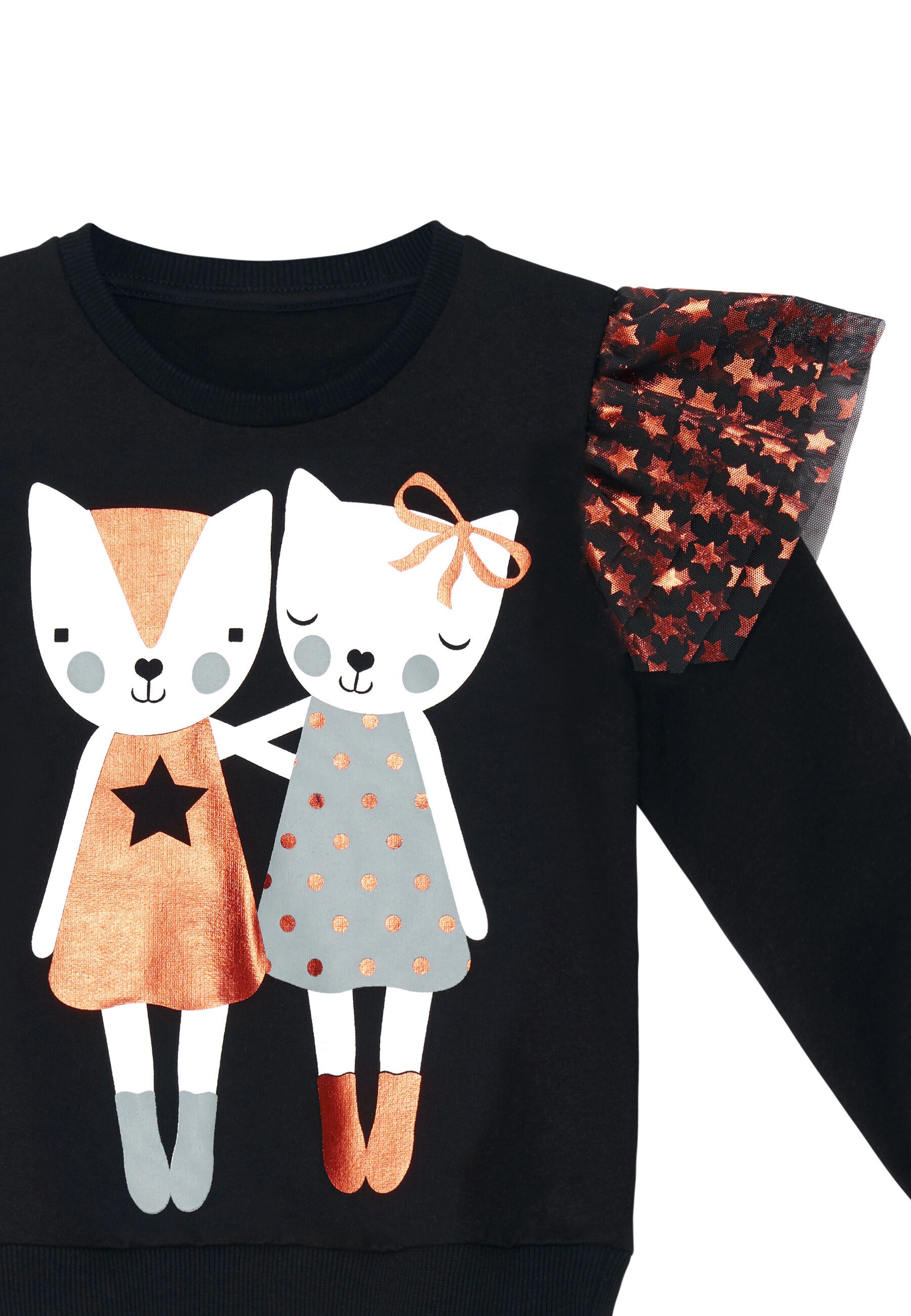 Denokids Sweatshirt »Buddy Cats«, (1 tlg.), mit Katzenaufdruck