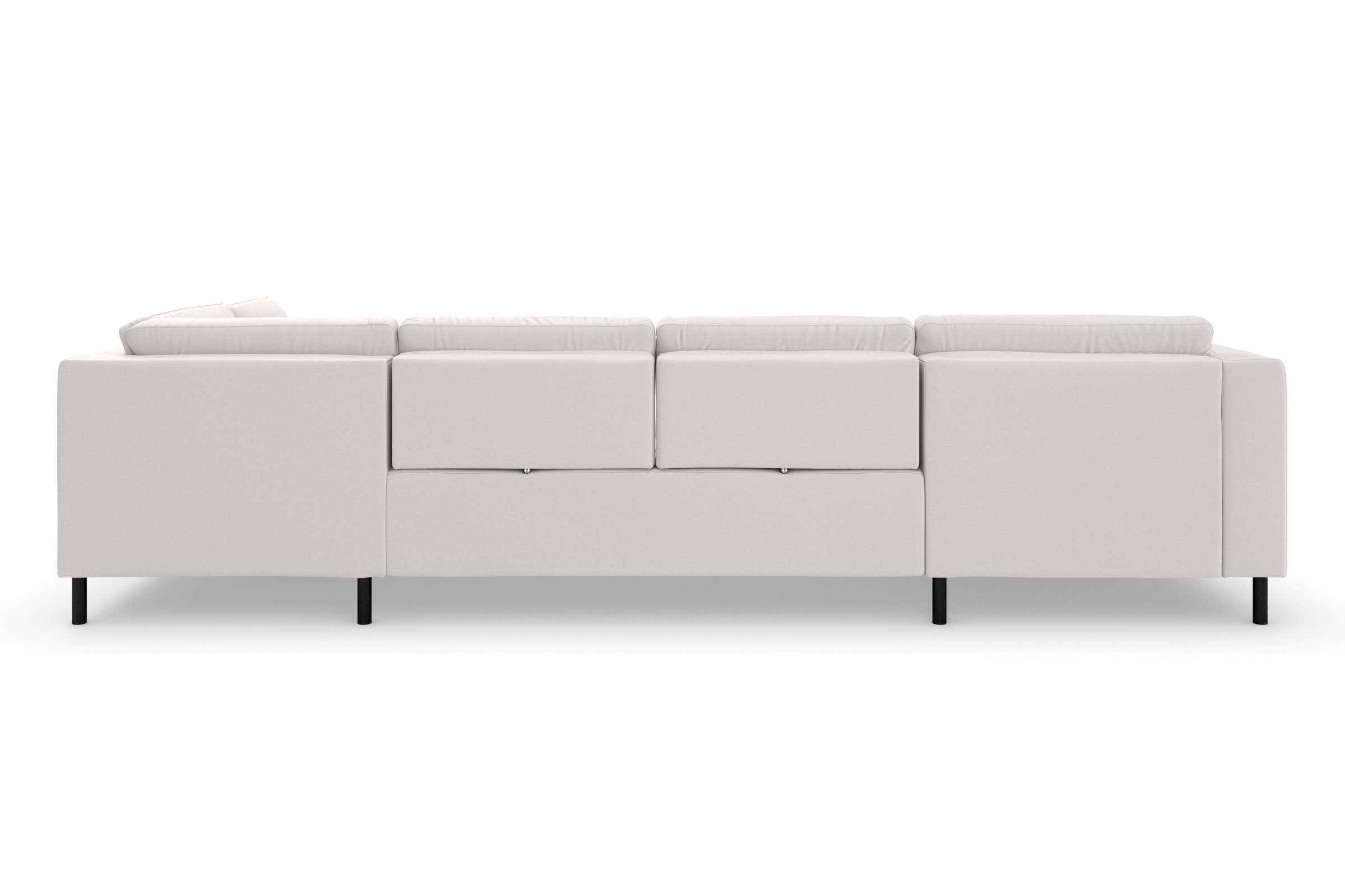 sit&more Wohnlandschaft »Olsen U-Form«, inklusive Sitztiefenverstellung, wahlweise mit Bettfunktion, 15cm hoch