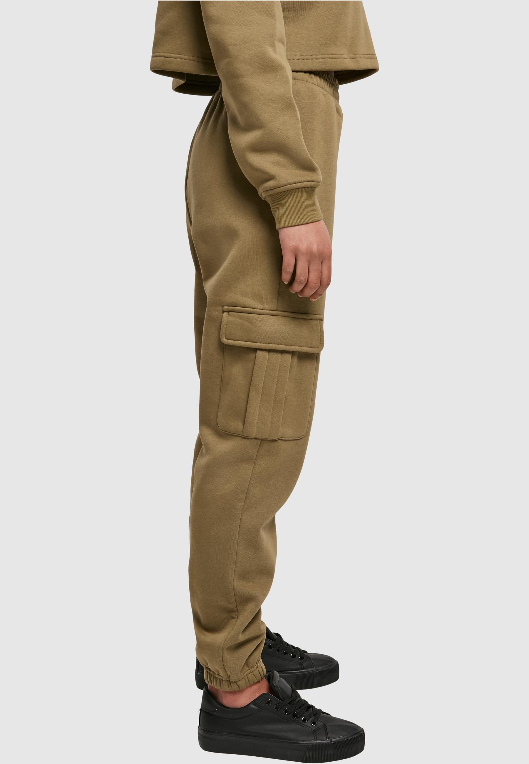 URBAN CLASSICS Jogginghose »Urban Classics Damen Ladies High Waist Cargo Sweat Pants«, (1 tlg.)