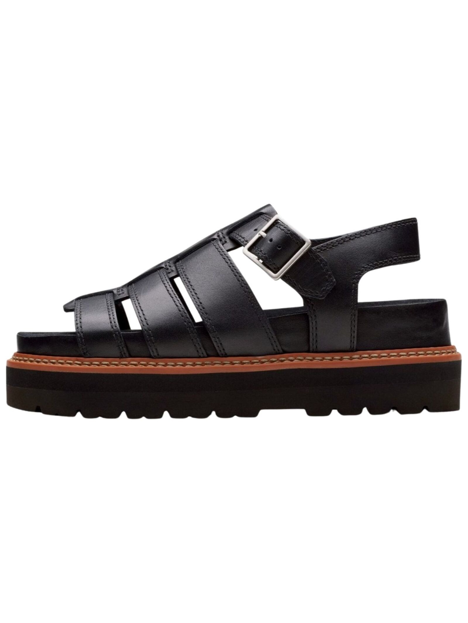 Clarks Plateausandaletten »Clarks Sandalen Leder«