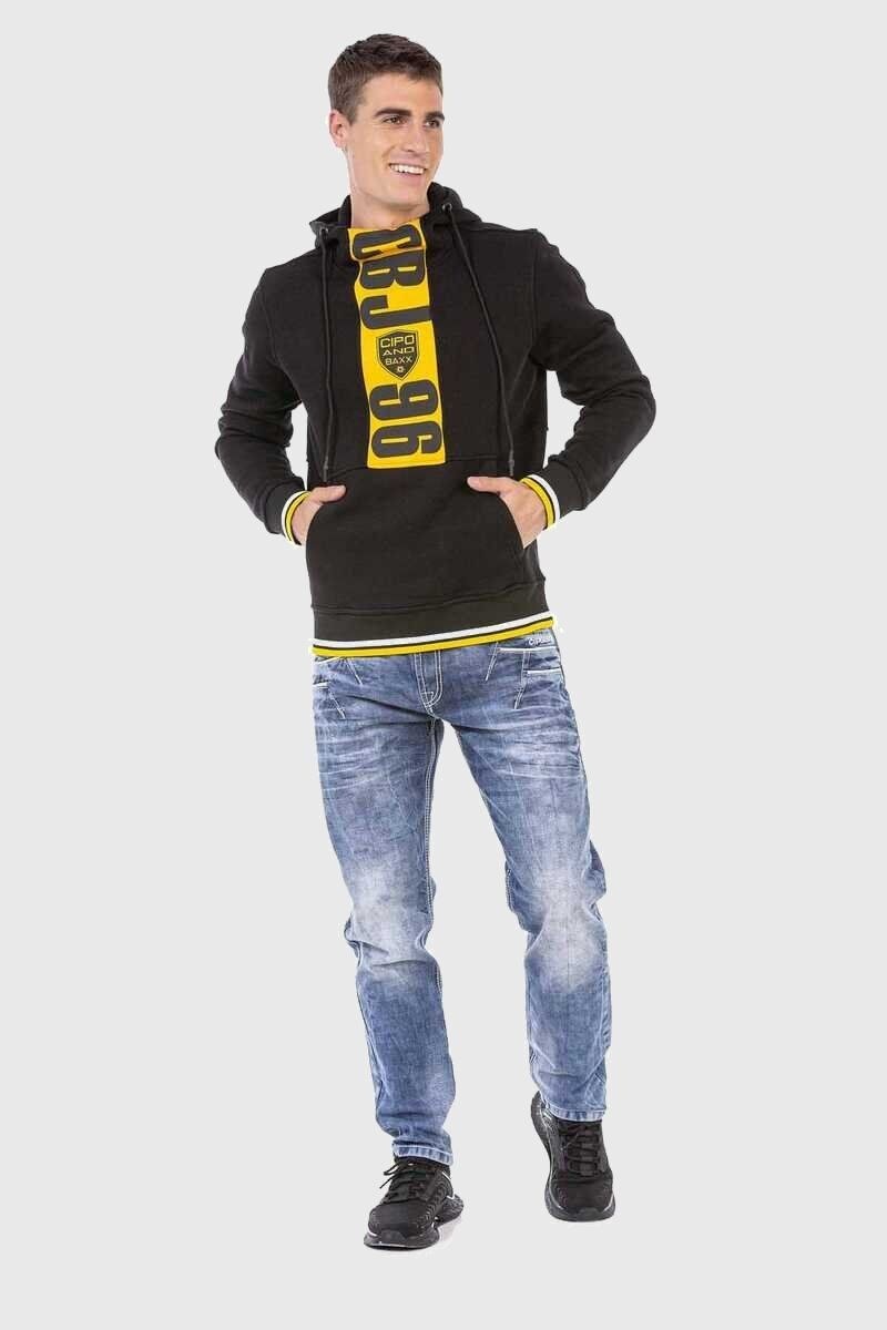 Cipo & Baxx Kapuzenpullover »Sweatshirts«, mit Markenprint