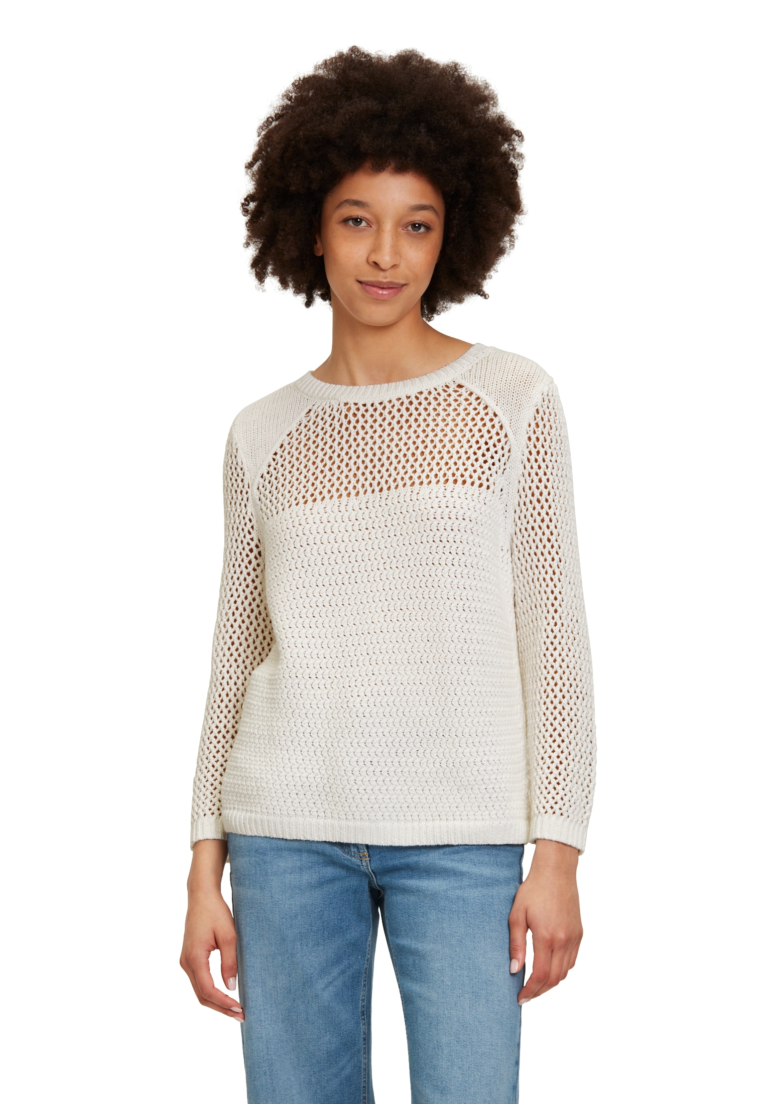 Betty Barclay Kurzarmshirt "Betty Barclay Damen Grobstrick-Pullover mit Str günstig online kaufen