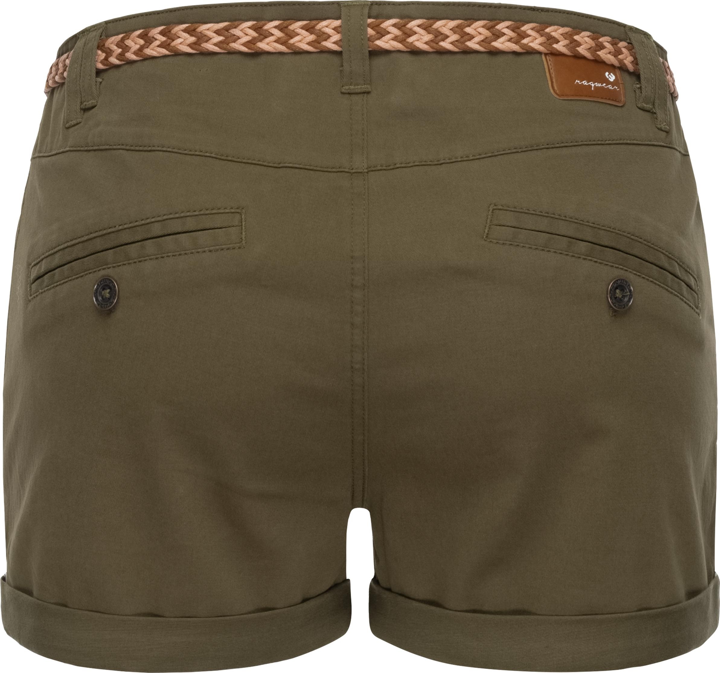 Ragwear Shorts »Heaven B«, (2 tlg.), leichte Hotpants mit hochwertigem Flechtgürtel