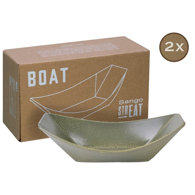 tlg., CreaTable Topaktueller Snackschale, »Boat«, Trend 2 BAUR Servierschale aus Steinzeug, Food“ bestellen „Streat |