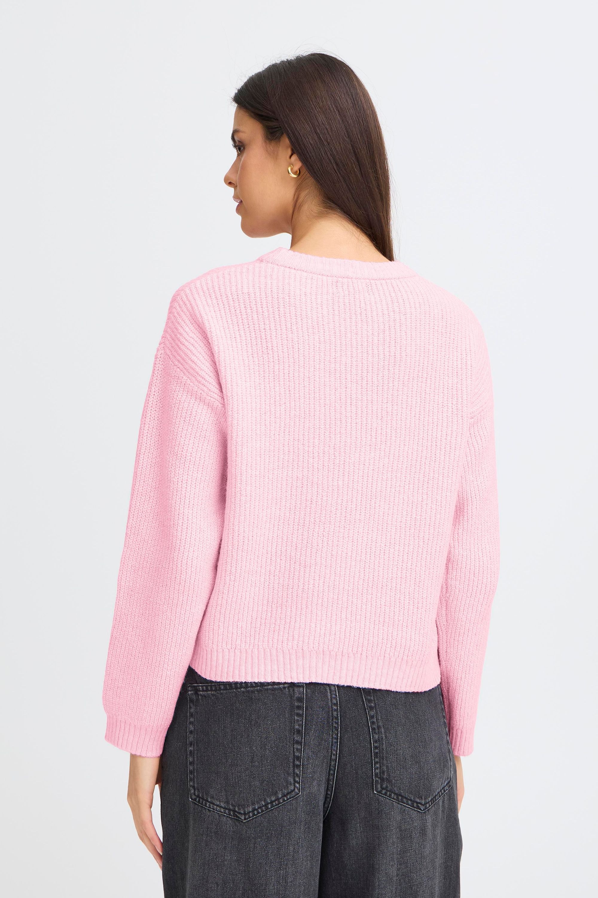 OXMO Strickfleece-Pullover »Strickpullover OXBMMOLARA ONECK«