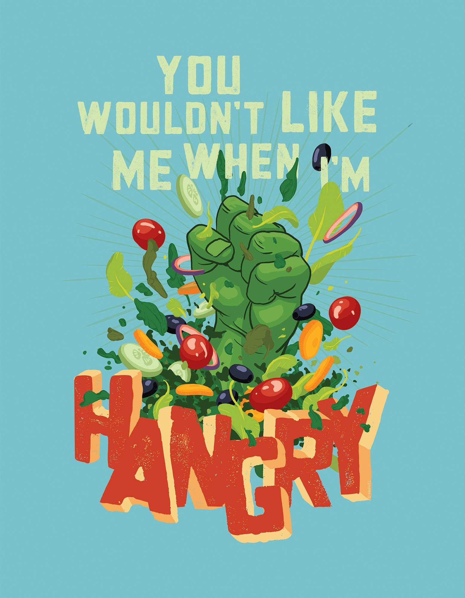 Komar Leinwandbild "Marvel Hangry - Größe 30 x 40 cm" Disney 30 x 40 cm (Br günstig online kaufen