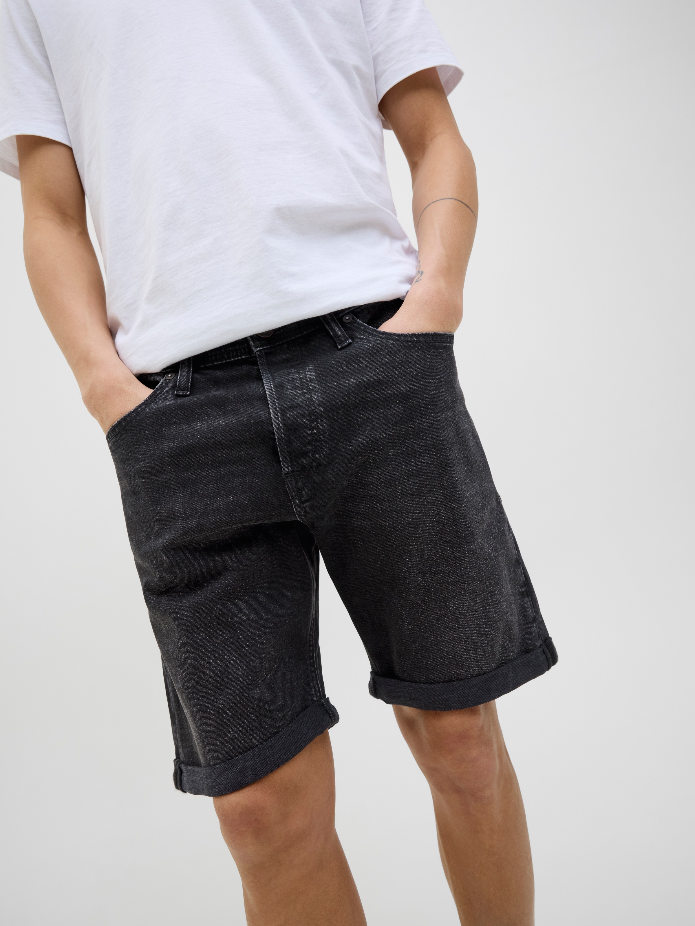 Jack & Jones Shorts "JJIORIGINAL mit stylischem Aufschlag und Knopf", mit s günstig online kaufen