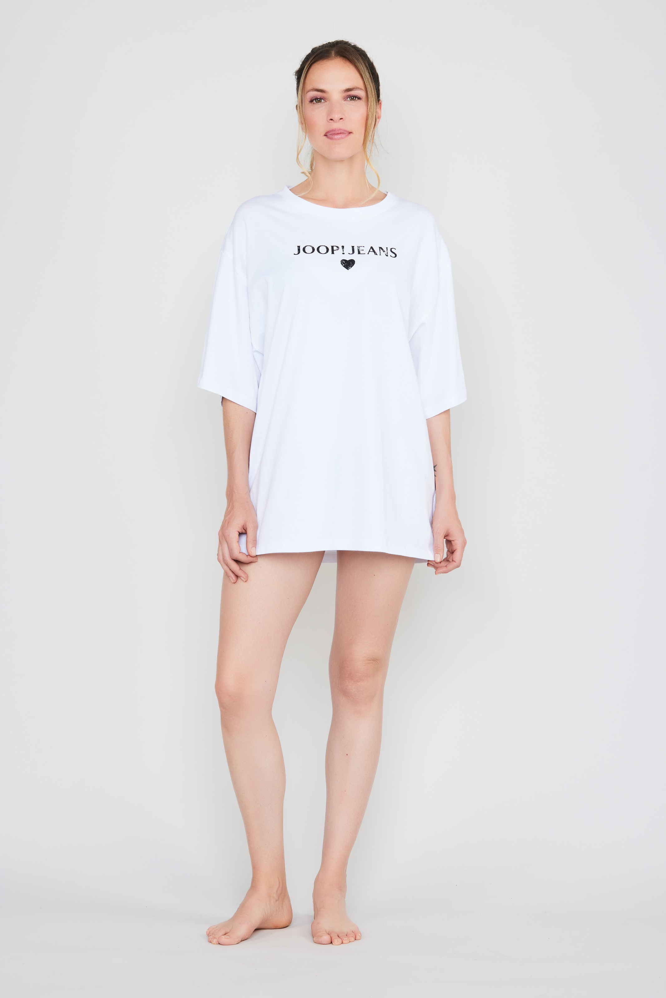 JOOP! Jeans T-Shirt »After Dark (JOOP! Jeans)« Logo-Schriftzug vorn, Kurzarm, Rundhalsausschnitt