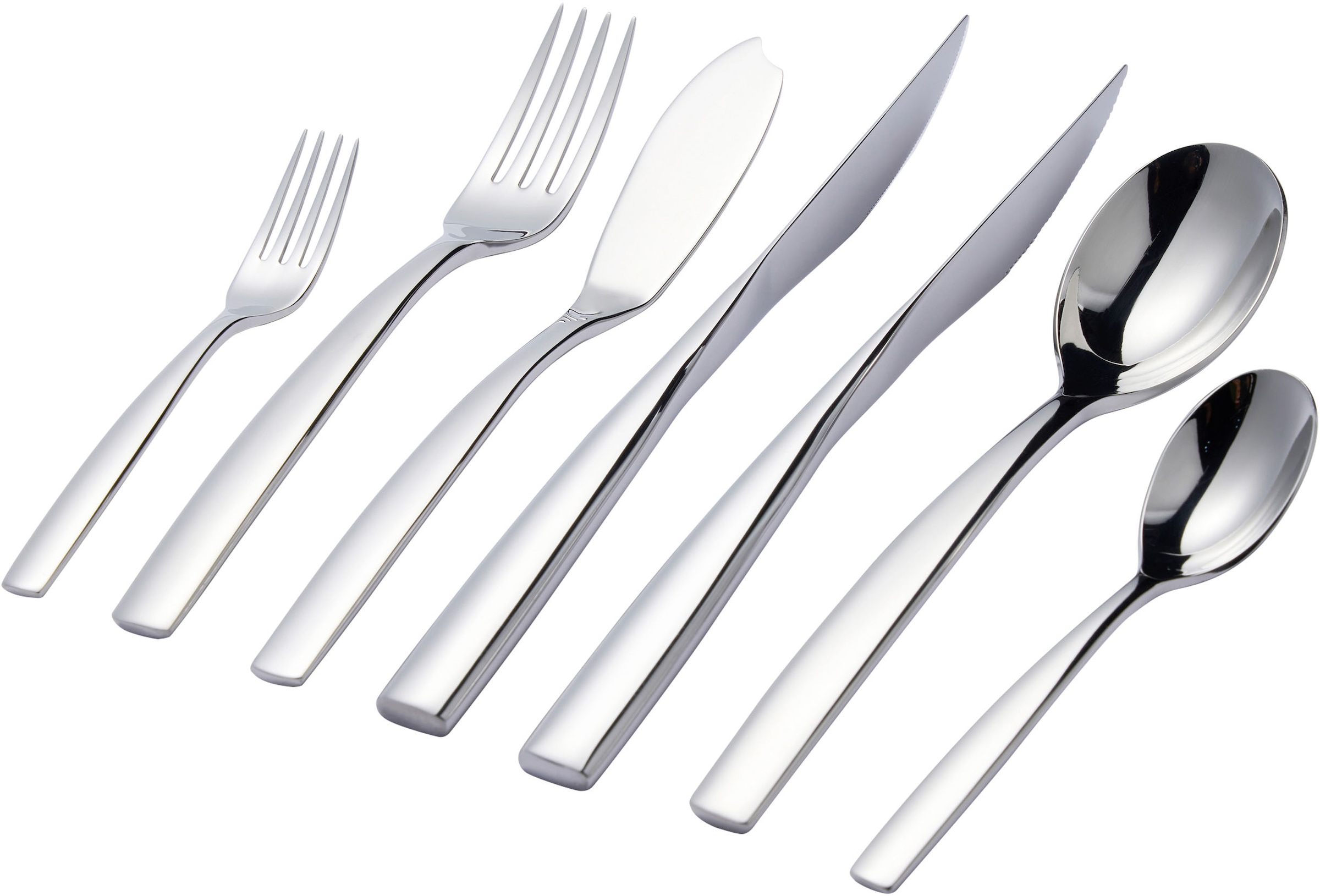 Hanseatic Besteck-Set "EXCLUSIVE" stehendes Design von Ess- und Steakmesser günstig online kaufen