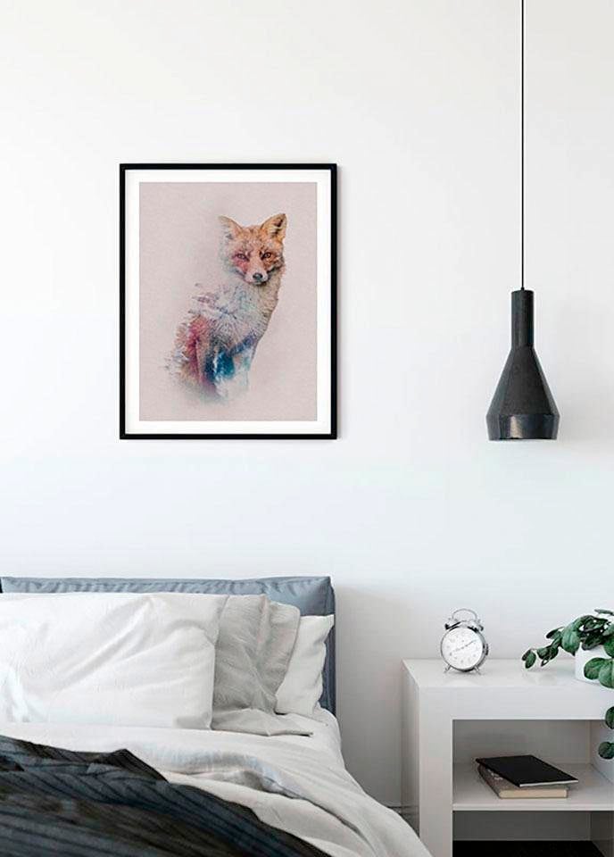 Komar Bild »Animals Forest Fox« Tiere 1 Stk. tlg. Wandbild zur Dekoration - ohne Rahmen