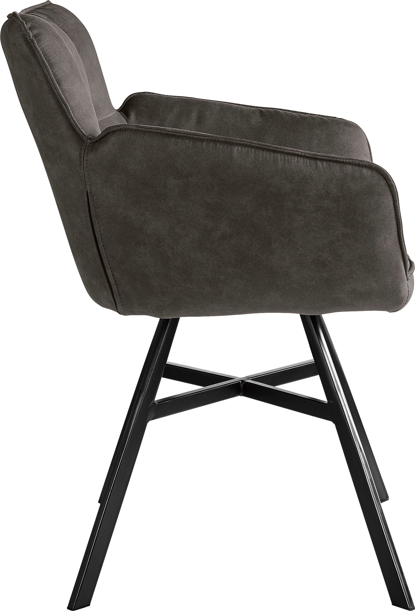 set one by Musterring Armlehnstuhl »Frisco« () 2er Set, 4-Fußgestell, Sitzhöhe 50 cm