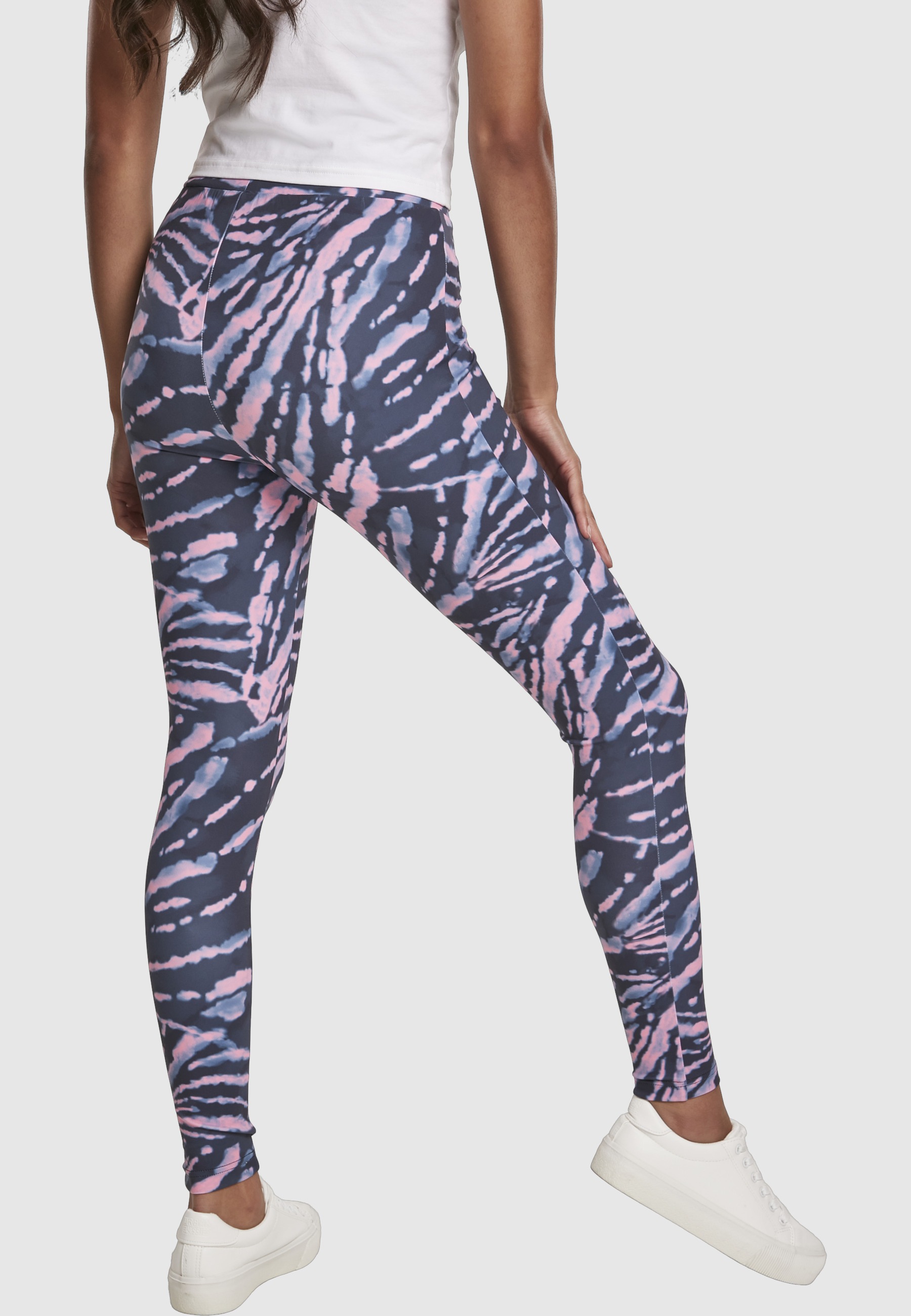 URBAN CLASSICS Leggings »Urban Classics Damen Ladies High Waist Tie Dye Leggings«