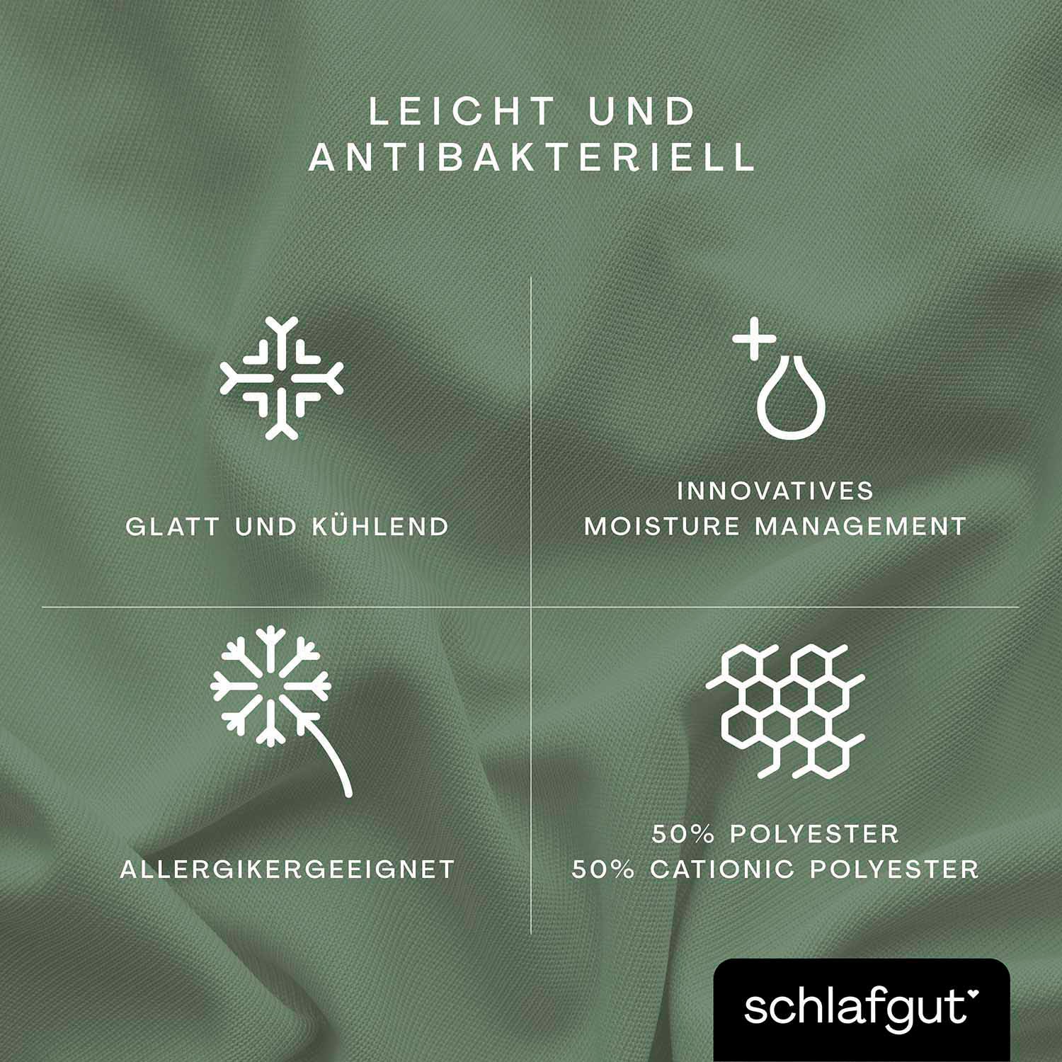 Thumbnail - Schlafgut Spannbettlaken "Cool Contact" 100% gekämmte Mikrofaser