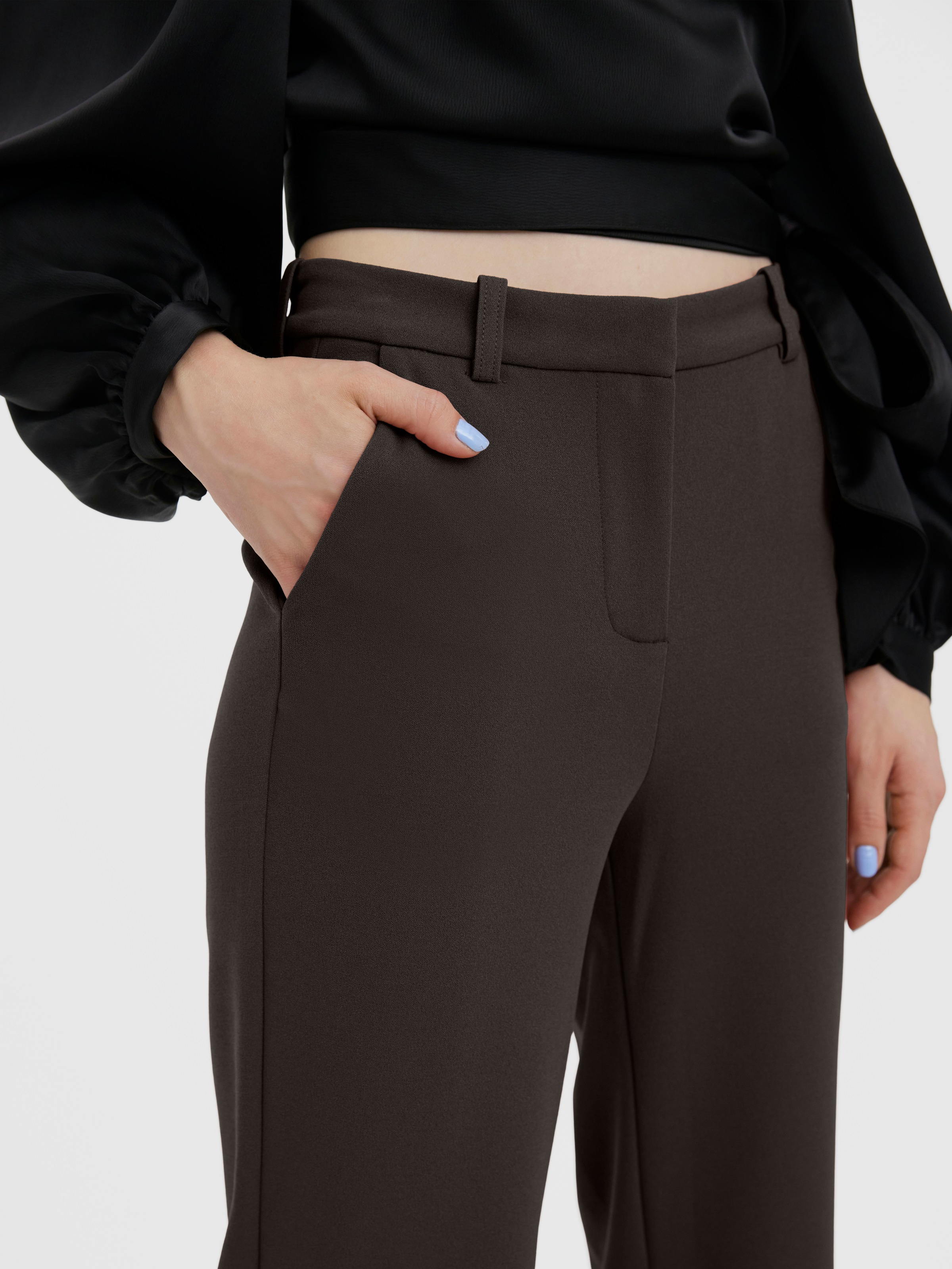 Vero Moda Anzughose "VMZAMIRA MW SLIM STRAIGHT PANT NOOS", mit Gürtelschlau günstig online kaufen